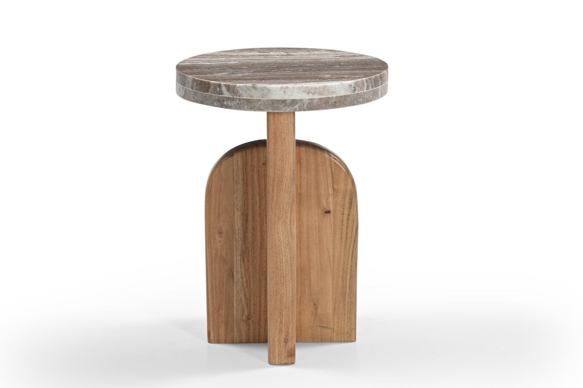 Modern Accent Table - Natural Wood Finish, Small Side Table for Living Room, Bedroom, or Entryway - Perfect for Home Decor and Extra Storage