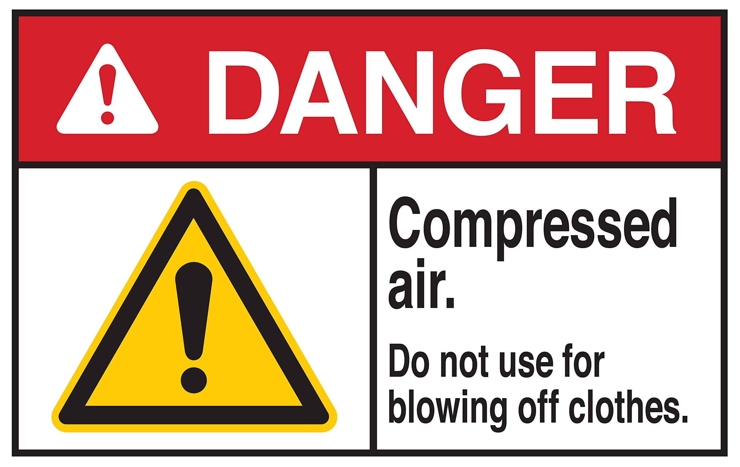 Danger Compressed Air Sign - 10