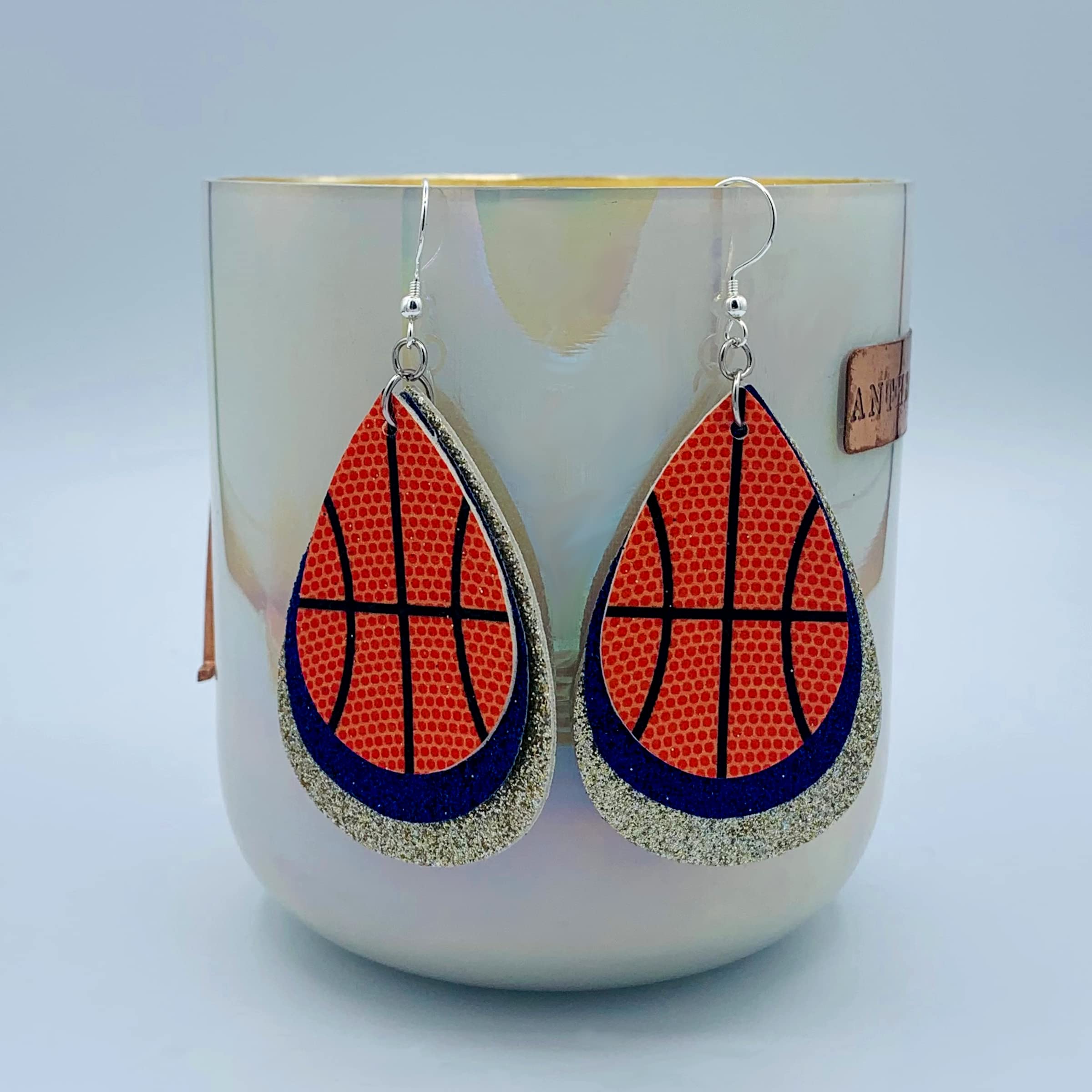 Basketball Earrings for Women - Stylish Basketball Jewelry Gifts for Moms & Players Wives - Perfect for Game Day & Sports Fans - Basketball Player Accessories for Everyday Wear & Special Occasions