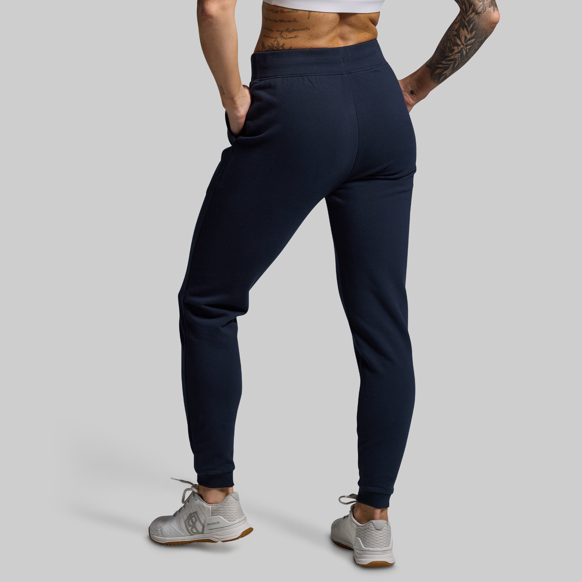 Women's Comfortable Unmatched Jogger Set - BP Navy Blue | Soft Lounge & Workout Outfit for Yoga, Running & Casual Wear