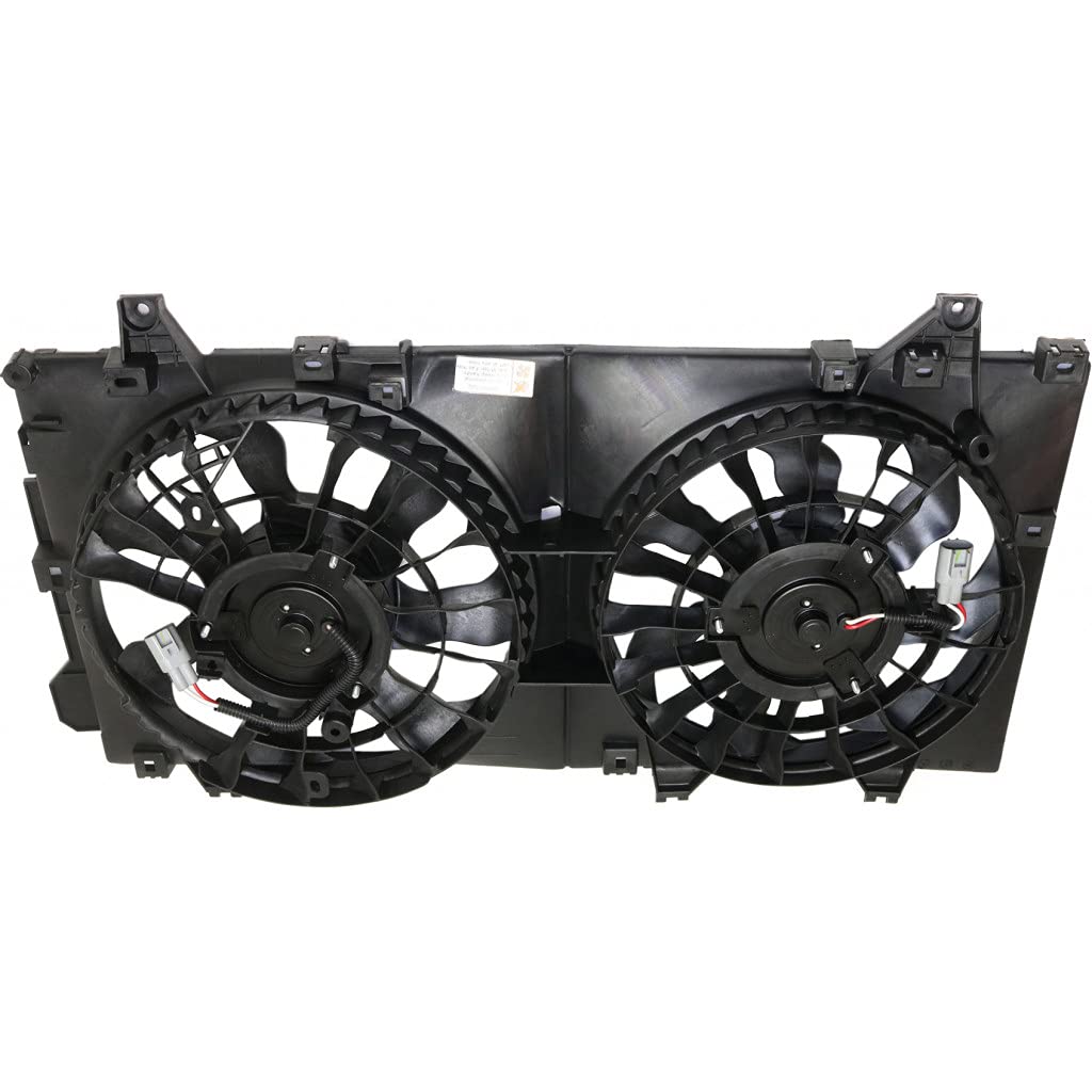 Mazda 3 Radiator Fan Assembly Replacement 2014-2018 | Compatible with MA3115161 & PE2015025 | Dual Cooling Fan for Engine Overheating Prevention | Perfect for Summer Driving and Heavy Traffic Conditions