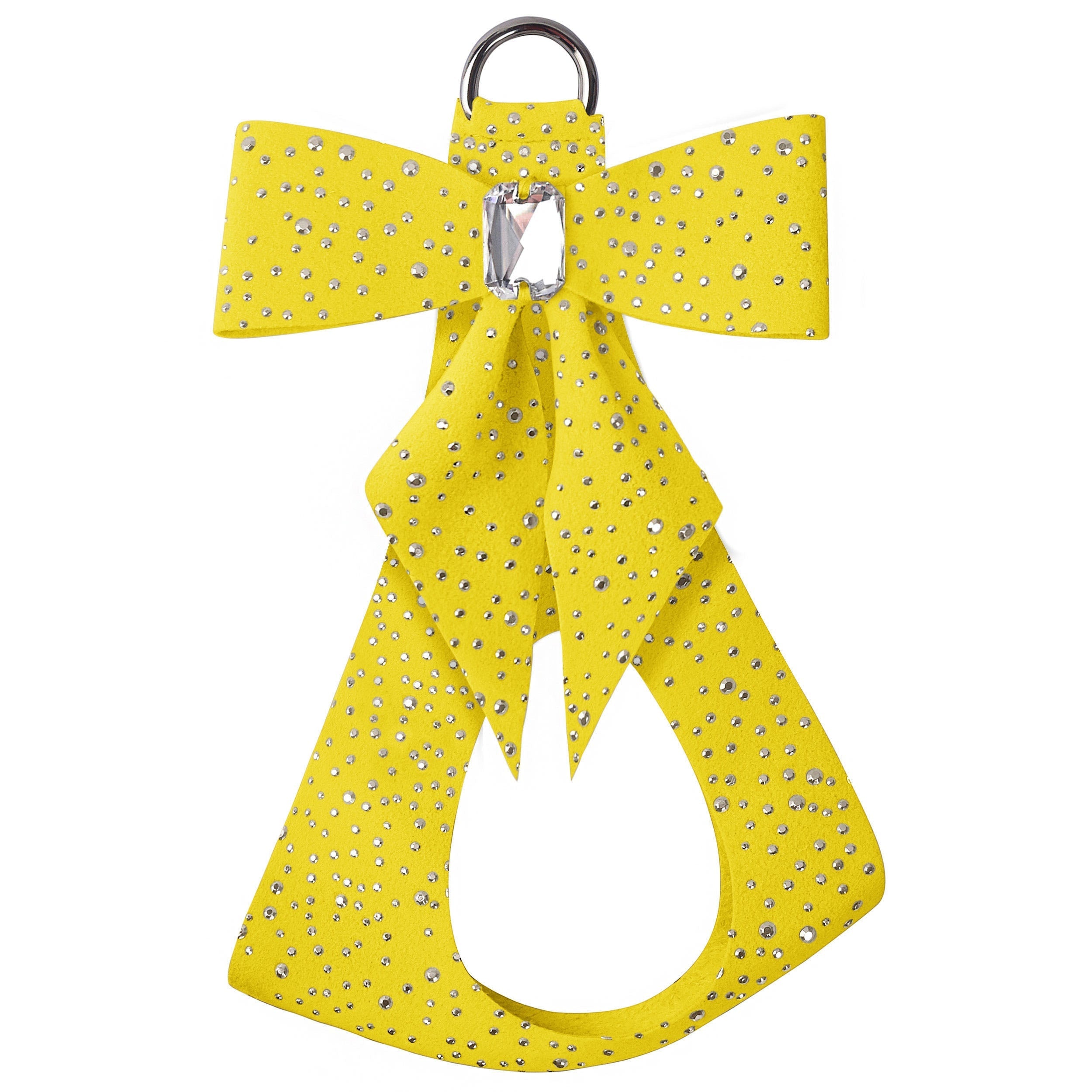 Silver Stardust Tail Bow Step-In Harness for Dogs - Pretty Pastel Pet Accessories for Small & Medium Breeds - Perfect for Costumes, Photo Shoots & Special Occasions