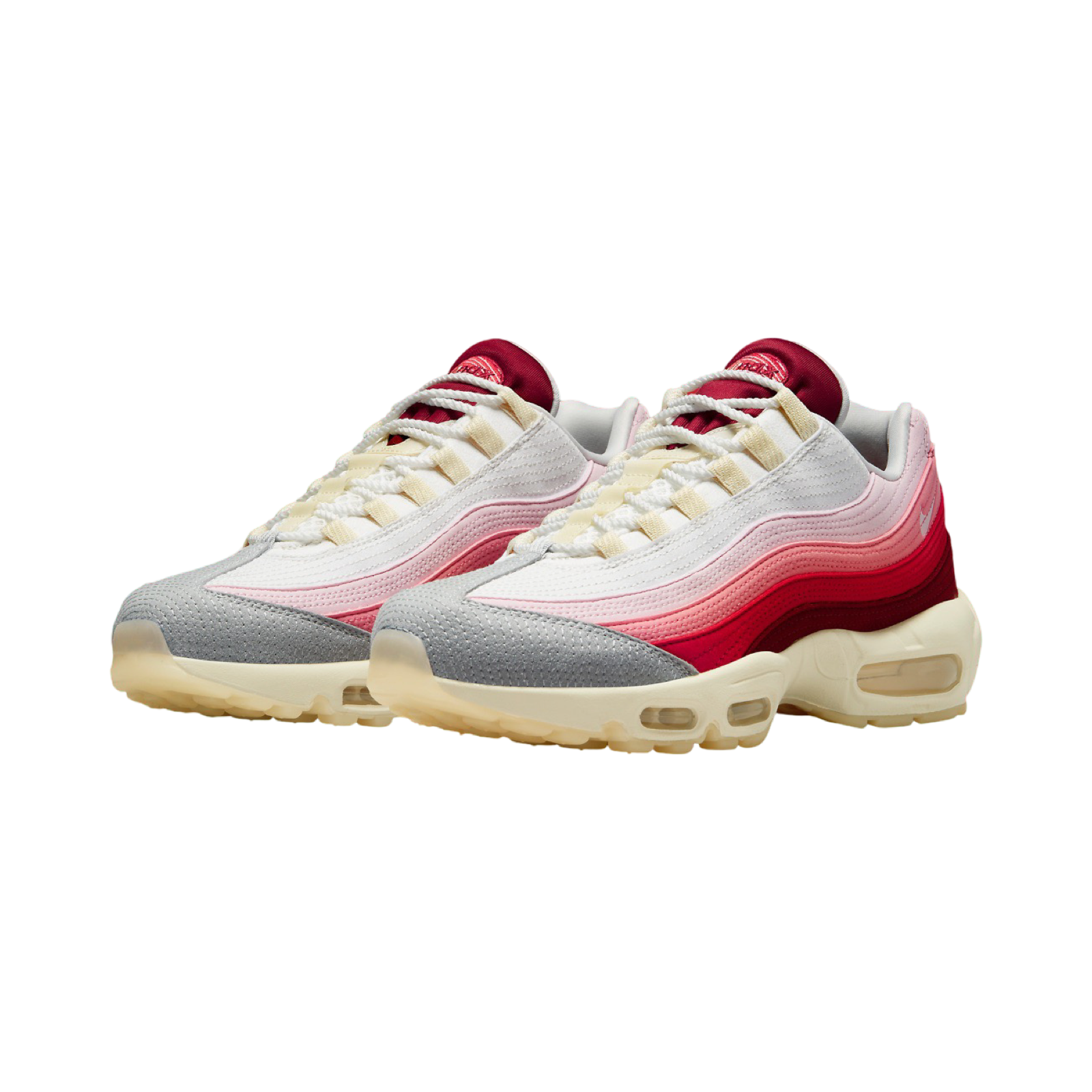 Nike Air Max 95 QS Sneakers - Team Red/Summit White Running Shoes for Men | Comfortable Athletic Shoes for Jogging, Gym Workouts & Casual Wear