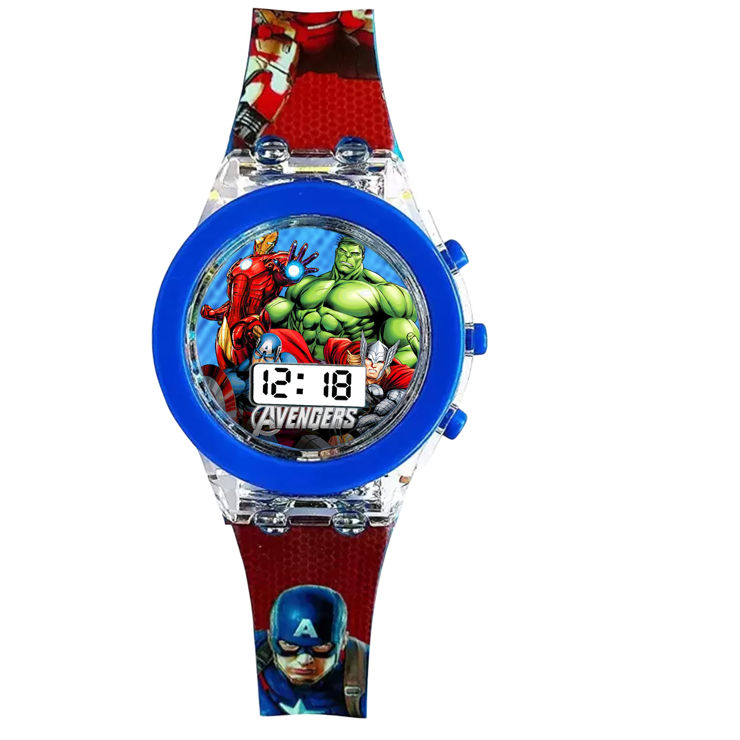 **Lionmati Kids LED Light Up Watch for Boys and Girls - 3D Disco Multicolor Waterproof Watch with Soft Strap - Perfect Birthday Gift for Kids, School, Parties & Outdoor Play**