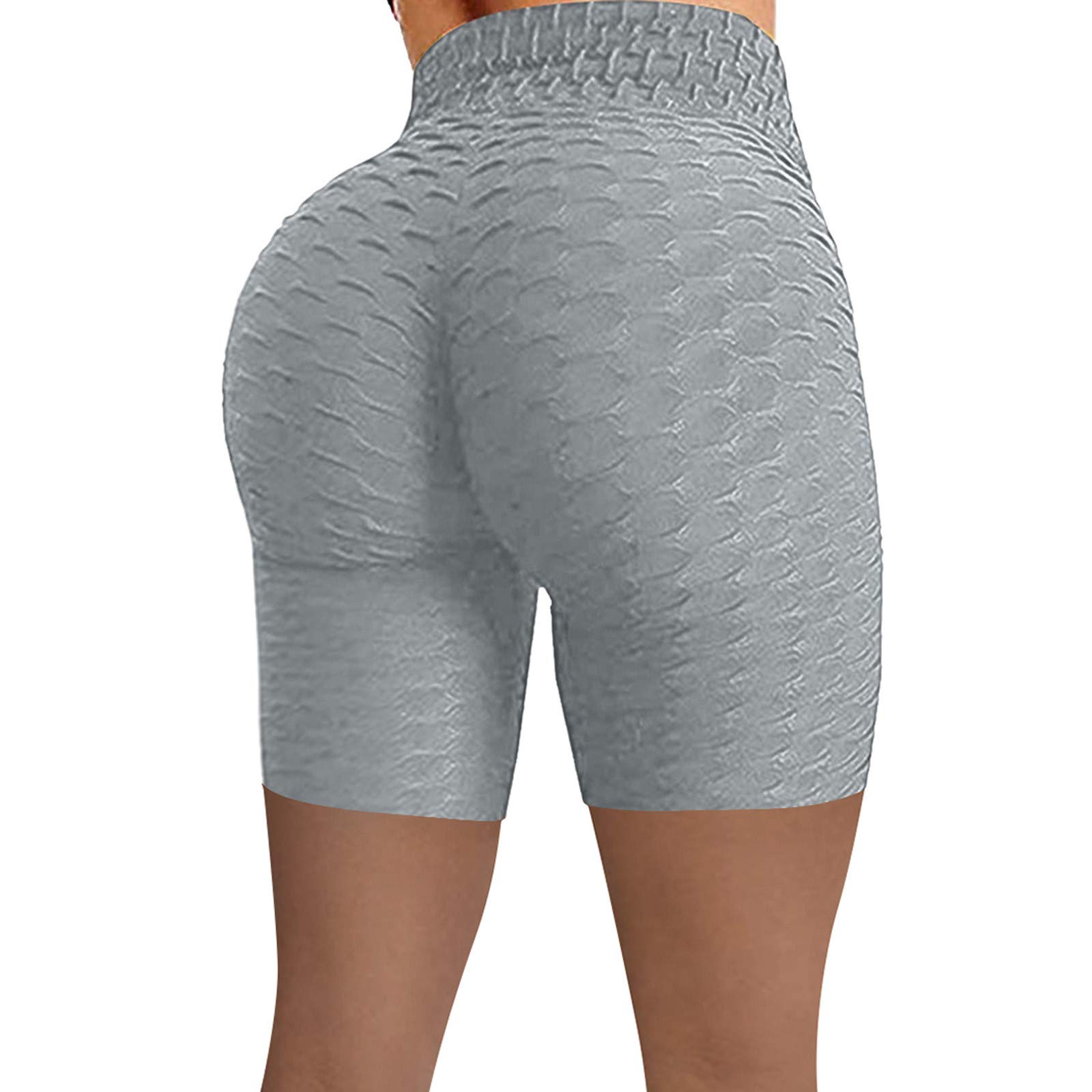 **XIAOMAIBU High Waisted Yoga Shorts for Women - Plus Size Workout Leggings with Tummy Control, Butt Lifting & Pockets - Comfy Printed Sweatpants for Yoga, Running & Gym**