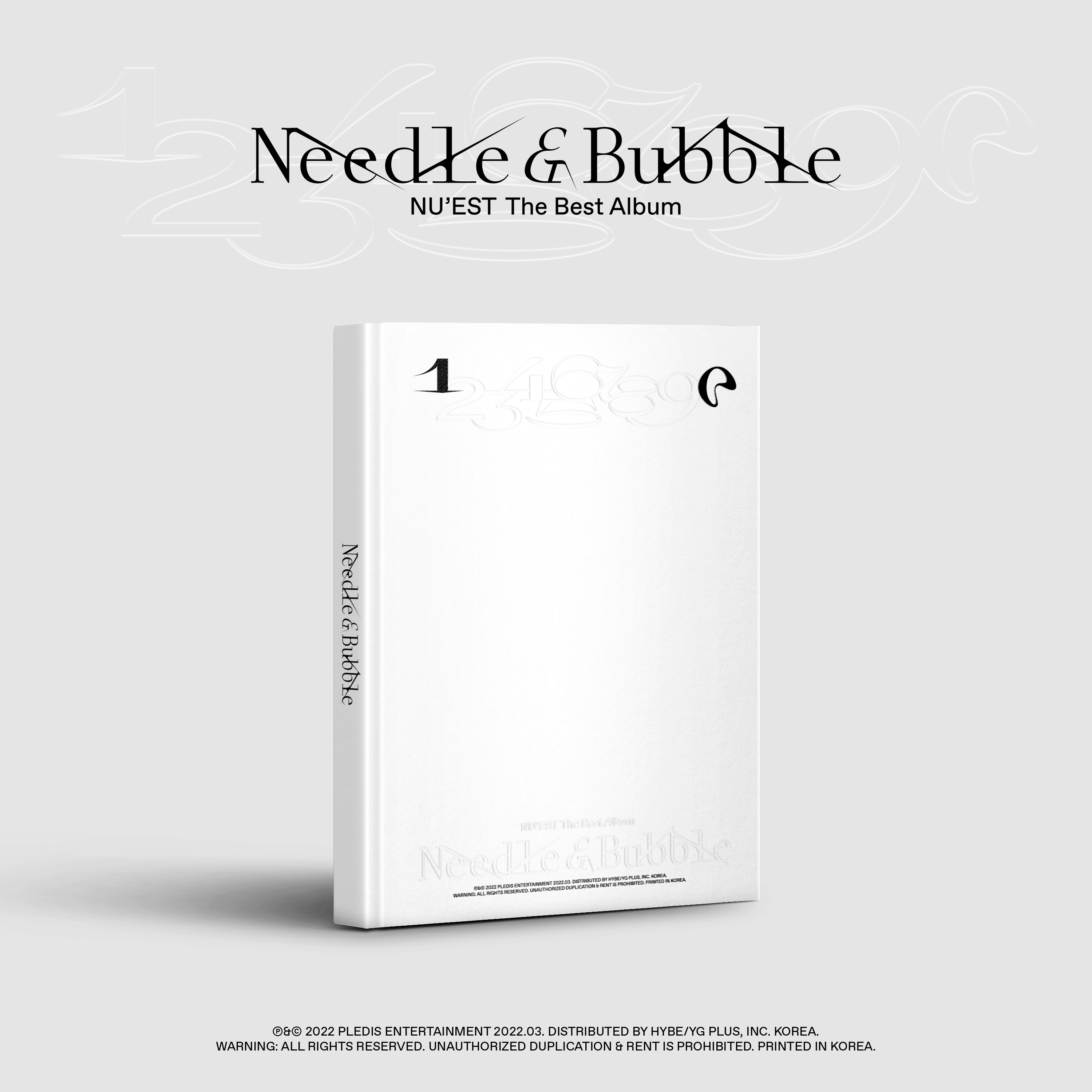 NU'EST THE BEST ALBUM 'NEEDLE & BUBBLE' K-Pop CD with Poster - Perfect for K-Pop Fans, Collectors and Gift Giving