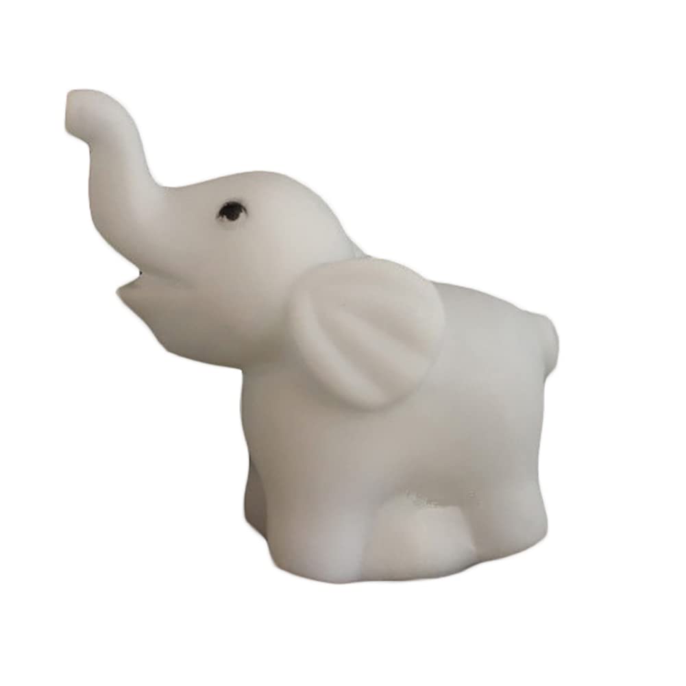 Unizhouxi Cute Elephant Night Light - 7 Color Changing LED Lamp for Kids Room, Nursery, Bedroom Decor - Perfect Gift for Baby Shower, Birthday & Home Decor (White)