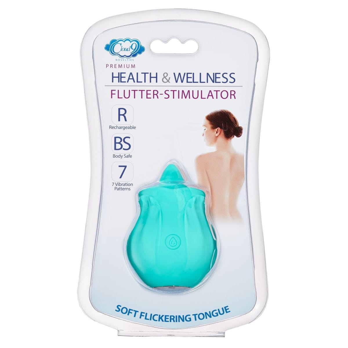 Cloud 9 Health & Wellness Flutter Oral Tongue Stimulator - Teal Color for Speech Therapy & Oral Motor Exercises - Perfect for Kids & Adults with Speech Delay or Swallowing Difficulties