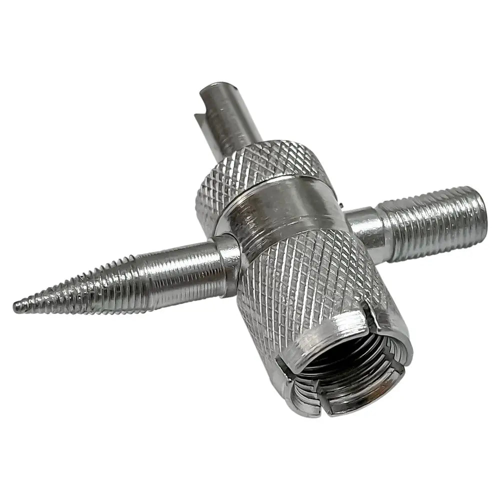 AA 4-Way Large Bore Valve Repair Tool - Heavy Duty Brass Valve Repair Kit for Plumbing & Irrigation Systems - Perfect for Home, Garden, and Industrial Use