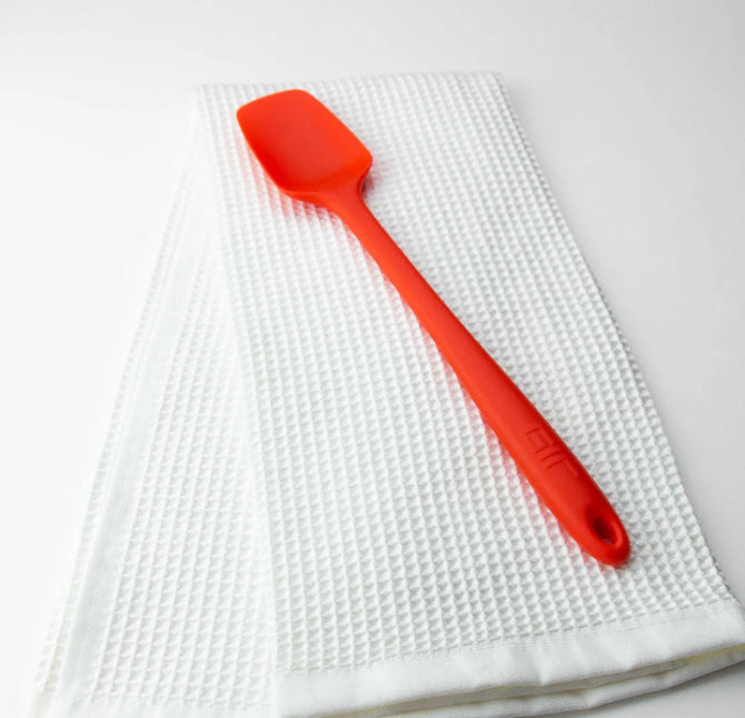 Premium GIR Spoonula Spatula - Heat-Resistant Silicone Kitchen Tool for Baking, Cooking & Mixing - Perfect for Non-Stick Pans, Bowls & Jars (Red)