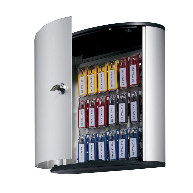 18 Key Deluxe Key Vault - Secure Key Organizer for Home, Office & Travel - Durable Metal Key Holder with Lock for Safety & Convenience