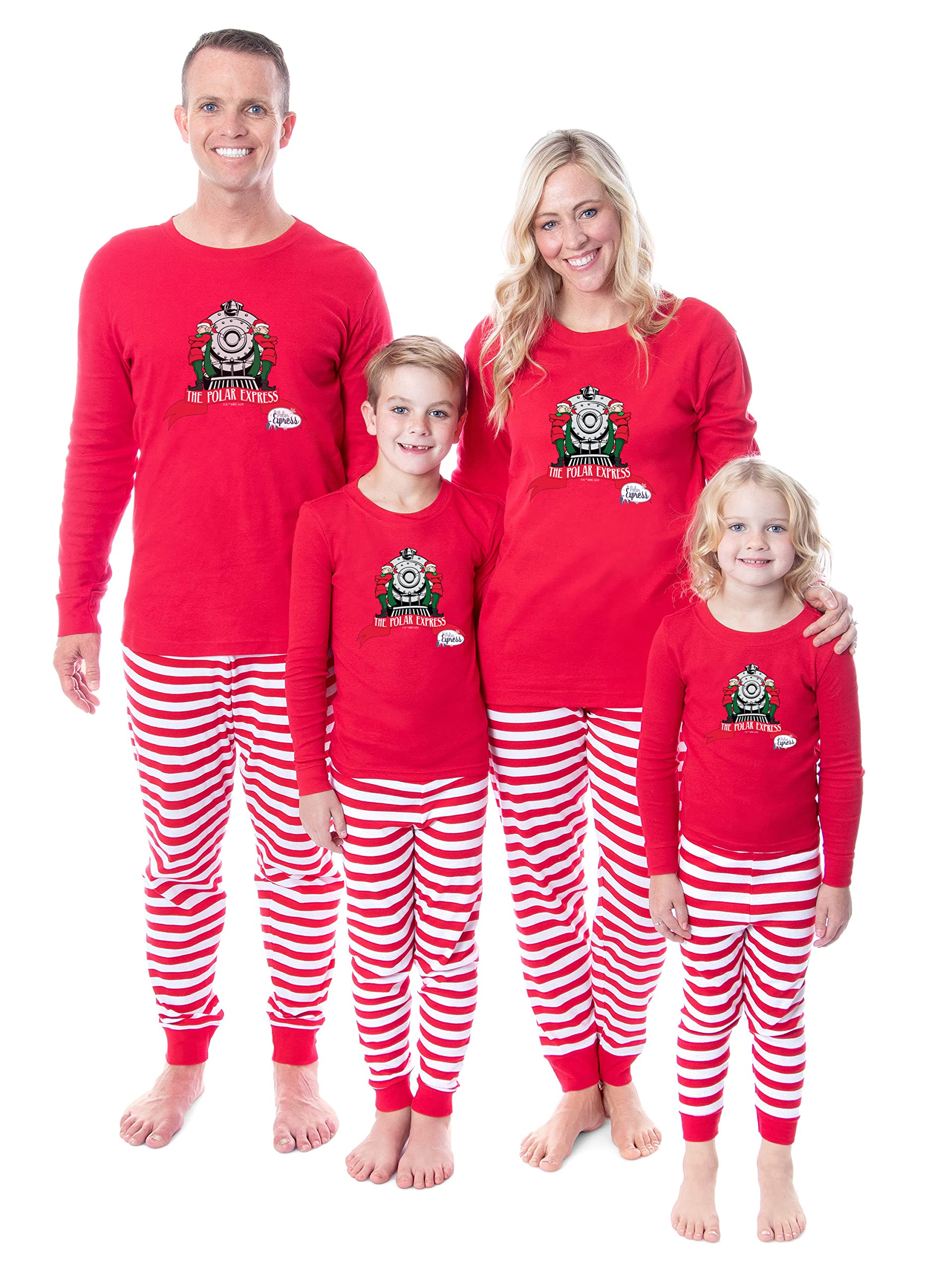INTIMO Polar Express Unisex Pajama Set for Kids & Adults - Family Matching Christmas Train Movie Themed Sleepwear | Cozy Holiday Pajamas for Movie Nights & Christmas Morning