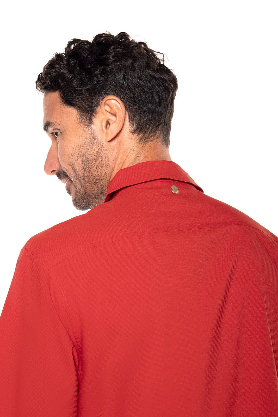 Coolibar UPF 50+ Men's Safari Camp Shirt - Sun Protective Long Sleeve Button Down Shirt for Outdoor Hiking, Fishing & Travel - UV Protection Clothing for Men