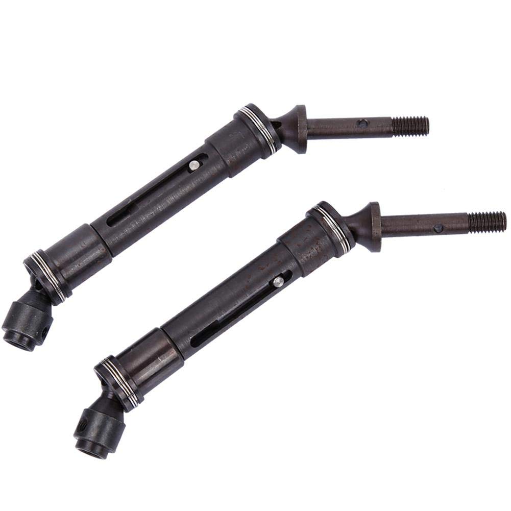 Metal RC Car Drive Shaft - Front & Rear Replacement Parts Compatible with Slash & Huan 727 Truck Models | Durable Alloy Shaft Accessories for Off-Road Racing & Crawling