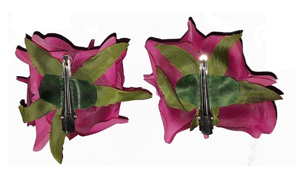 Confidence Rose Flower Hair Clip for Women & Girls - Elegant Pink Hair Accessory (10g, Pack of 1) - Perfect for Weddings, Parties & Everyday Wear