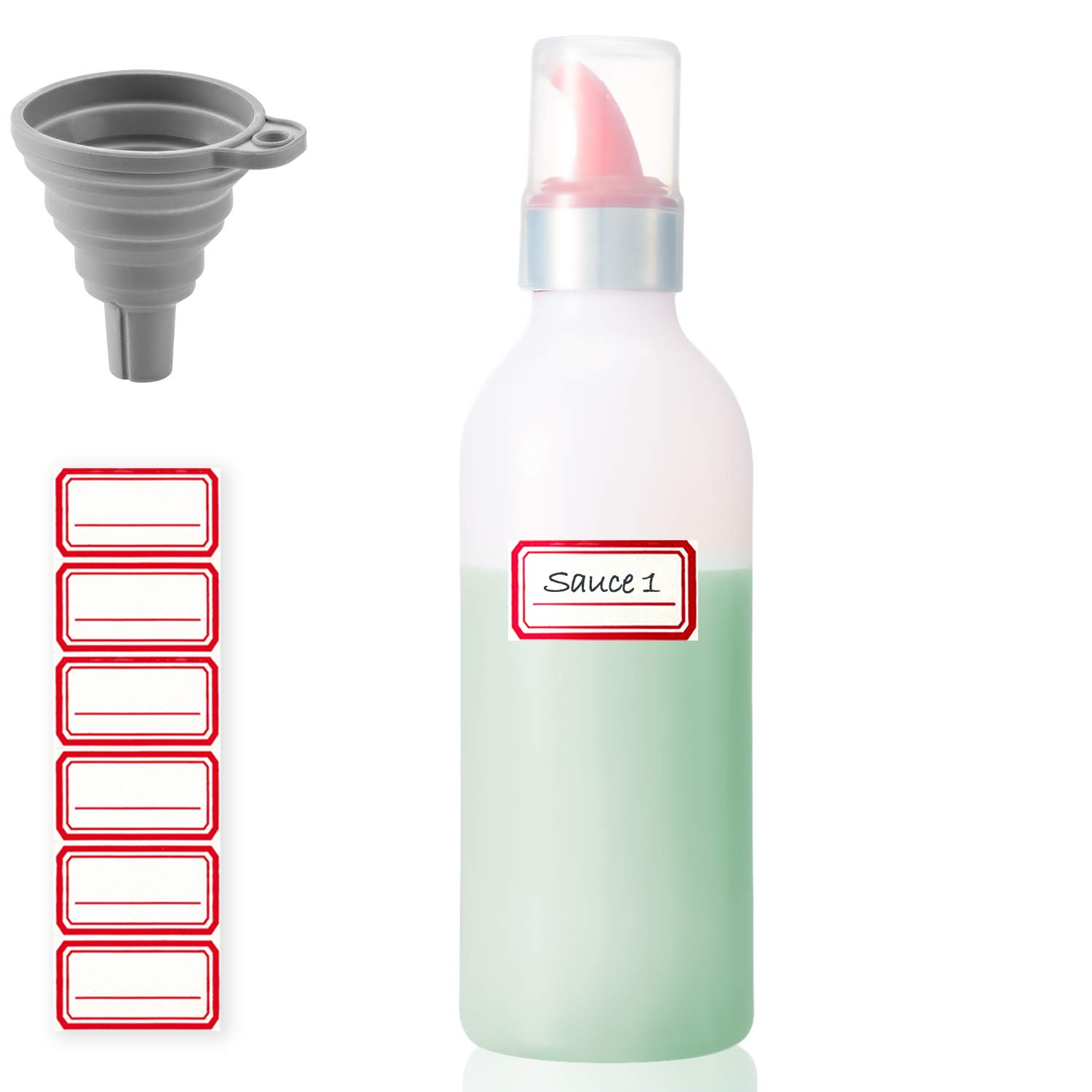 Plastic Condiment Squeeze Bottle - Leak-Proof Sauce Dispenser for Kitchen, Oil, Ketchup, Syrup & Hot Sauce | Perfect for BBQ, Pancakes & Cooking