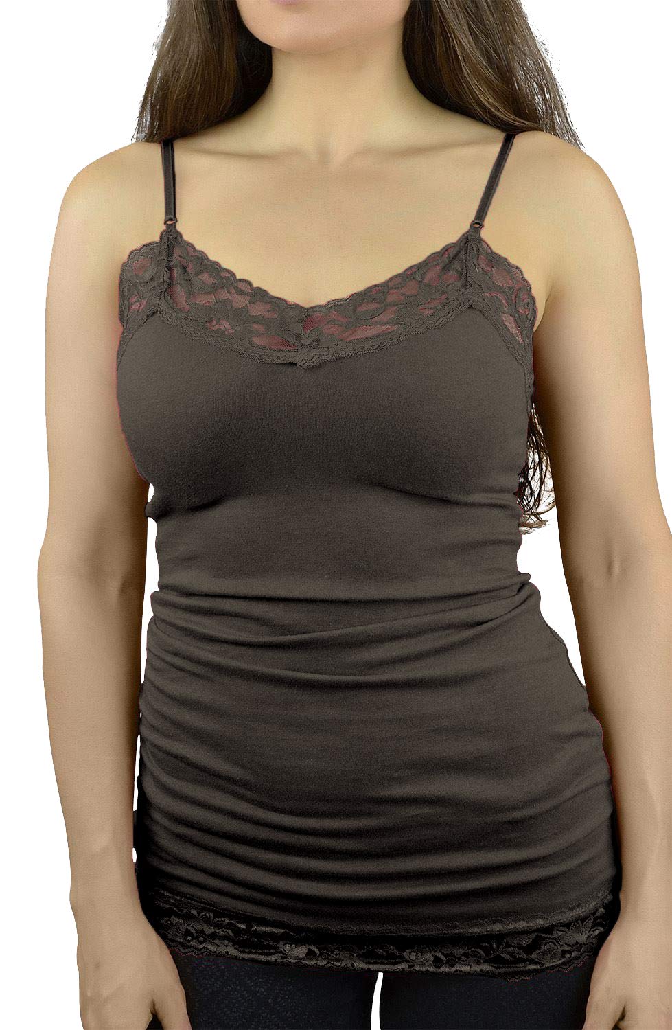 Belle Donne Women's Adjustable Spaghetti Strap Camisole Tops - Plus Size Tank Tops for Casual Wear, Layering & Summer Outfits