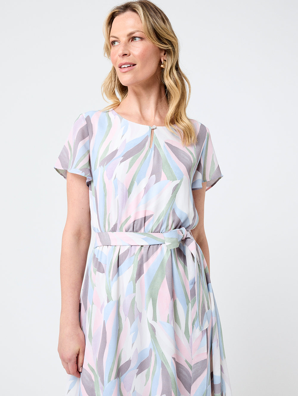 Amalie Tiered Dress for Women - Elegant Flowy Midi Dress with Ruffles for Summer, Weddings & Special Occasions