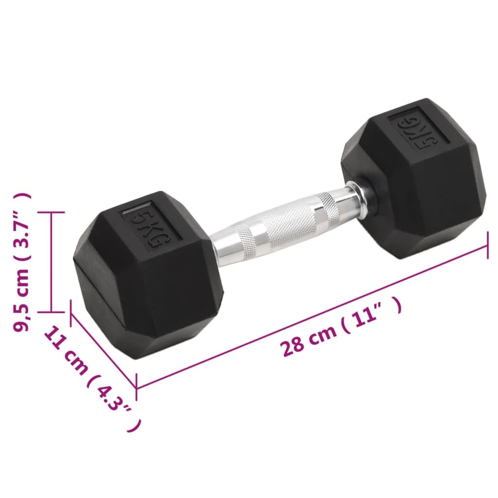 2-Pack 10kg Cast Iron Dumbbells for Weightlifting & Strength Training - Perfect for Home Gym, CrossFit, and Fitness Workouts