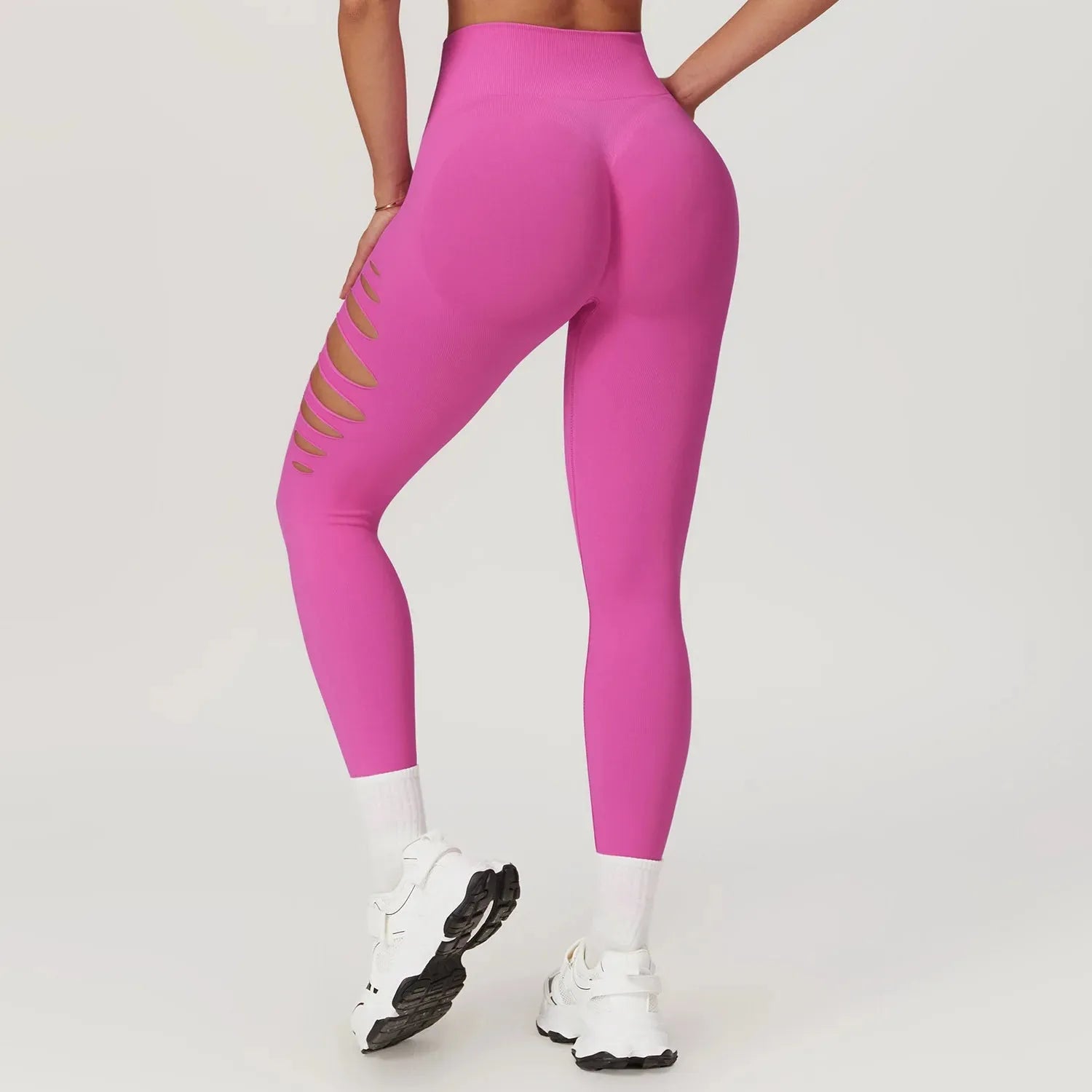 Seamless Yoga Pants for Women - High Waist Workout Leggings with Hollow Out Design, Running Tights & Gym Clothing | Perfect for Yoga, Fitness, Running and Daily Wear
