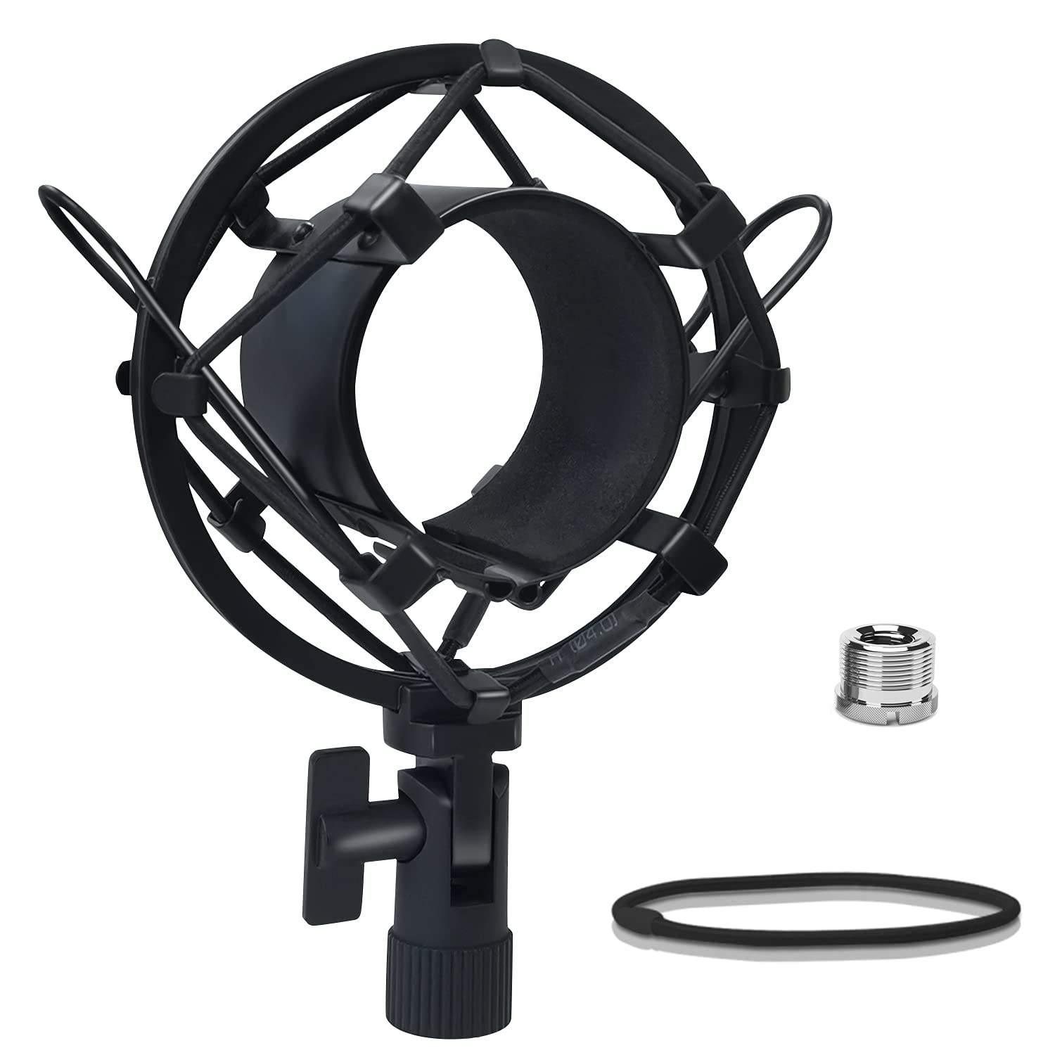 Professional Shock Mount for 43mm-47mm Condenser Microphones - Anti-Vibration Suspension Mic Holder Clip with Universal Fit | Perfect for Podcasting, Streaming & Studio Recording