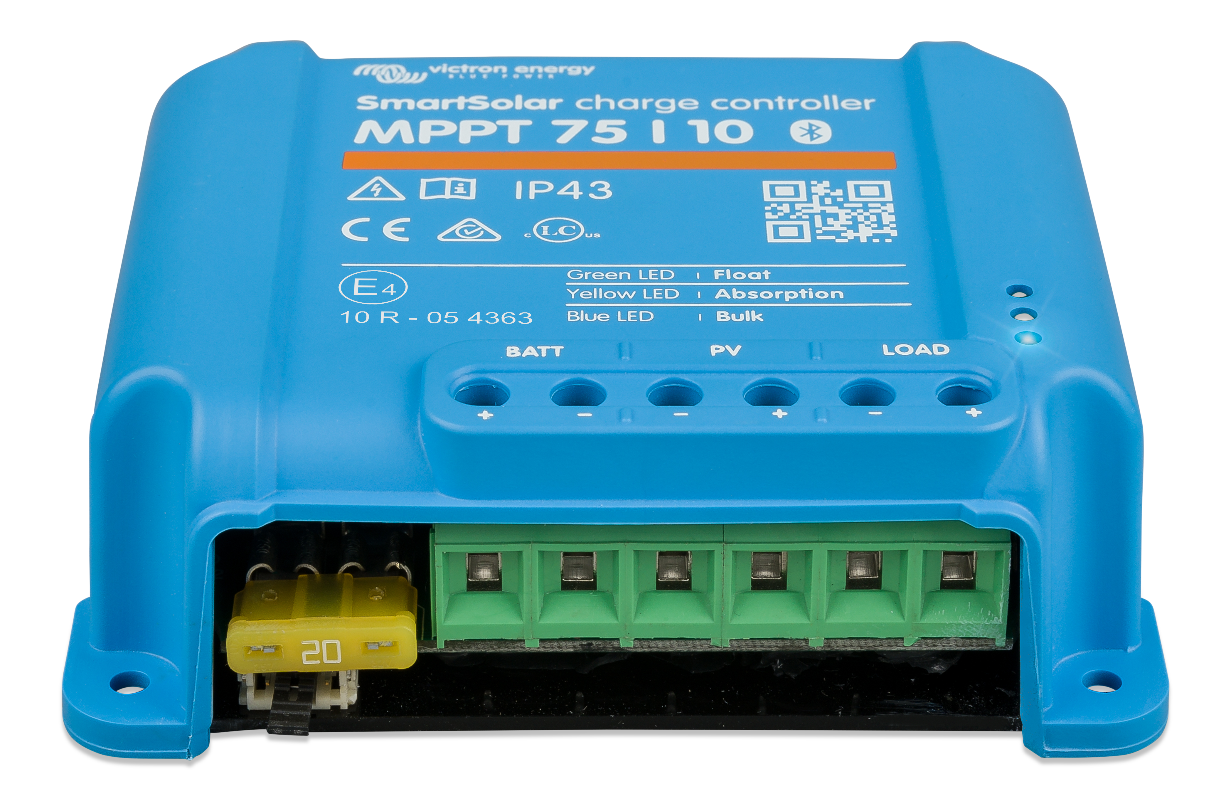 Victron Energy SmartSolar MPPT 75/10 12V/24V Solar Charge Controller - 75V 10A Max Input - Perfect for RVs, Boats & Off-Grid Solar Systems