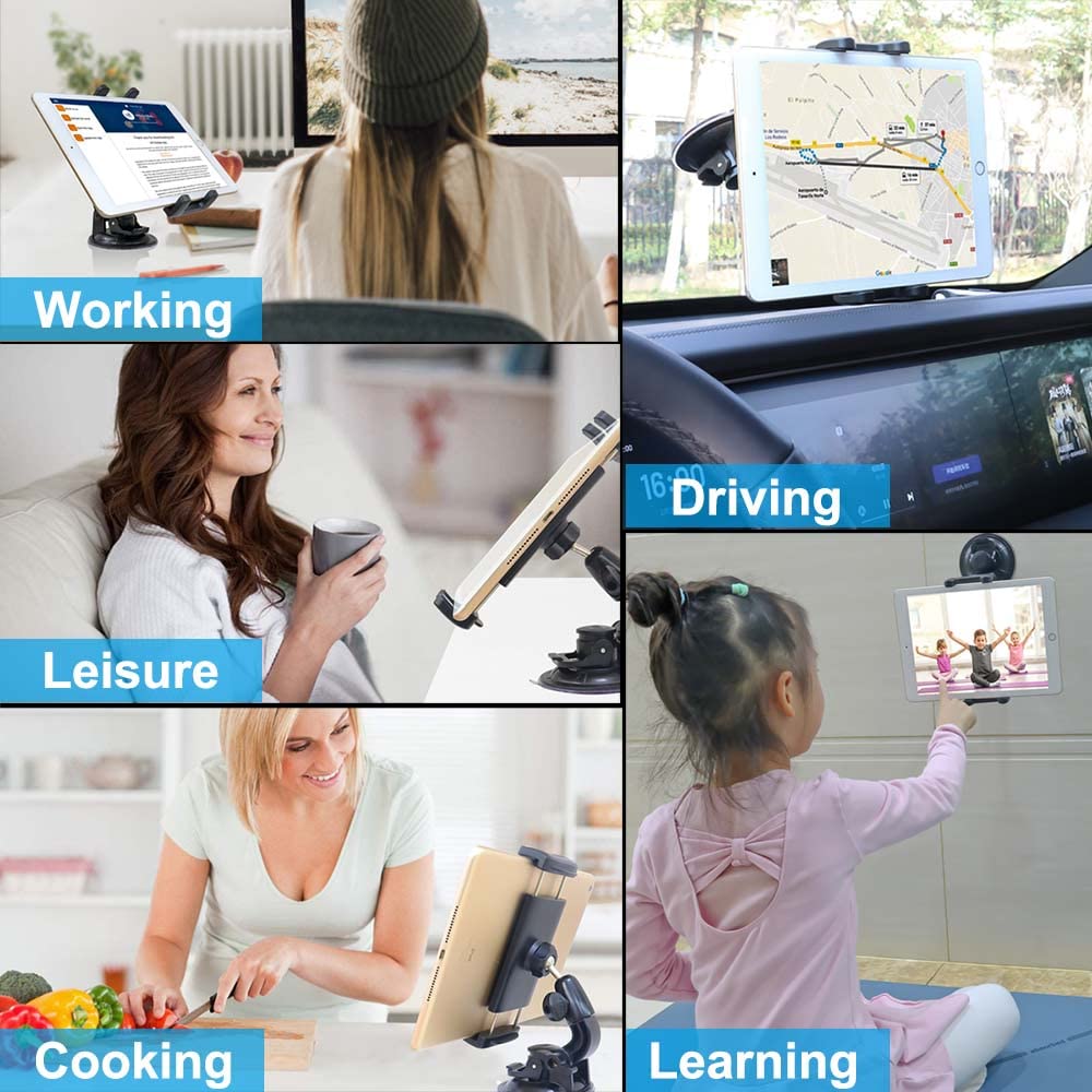 Car Windshield Tablet Mount Holder for 4-13