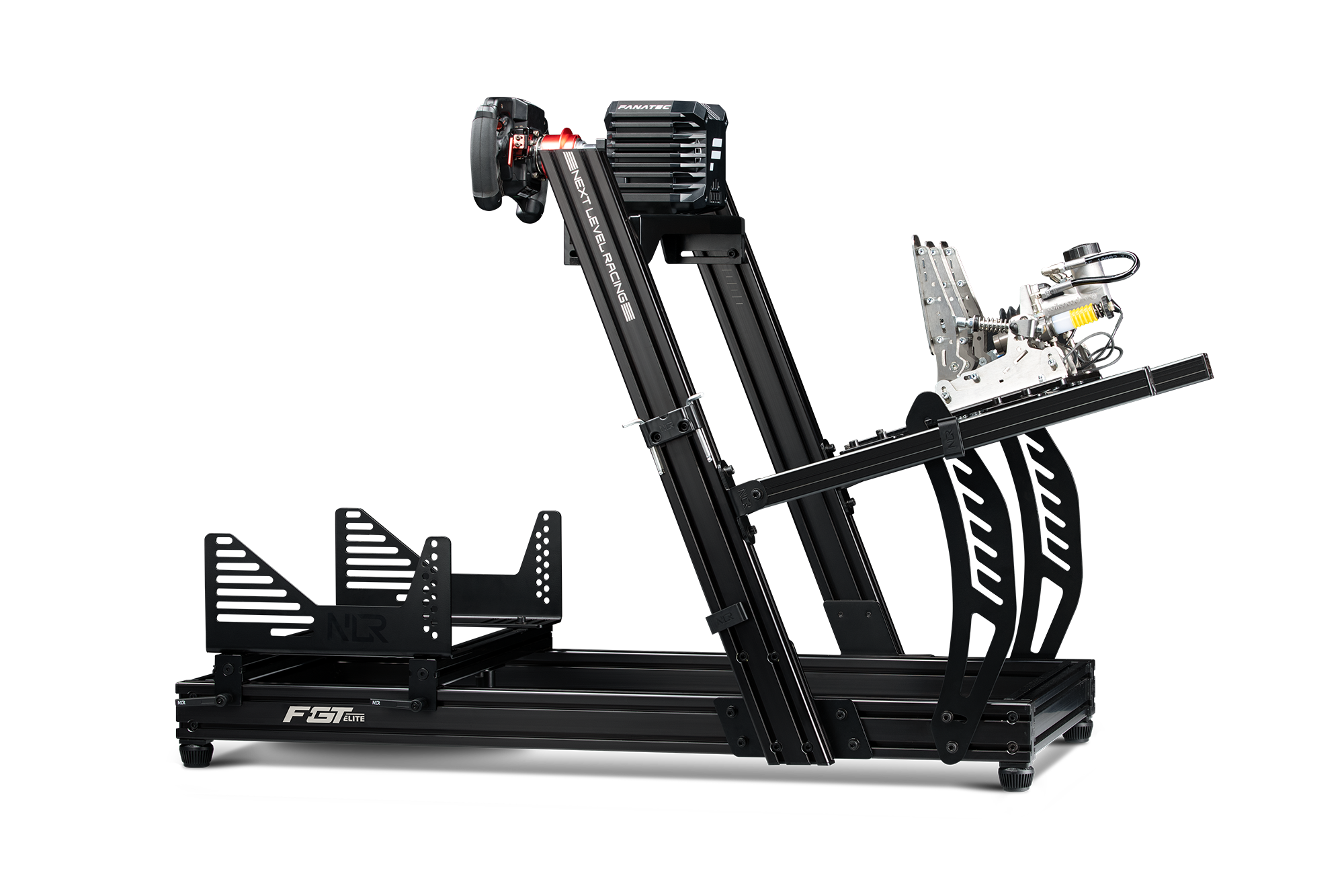 Next Level Racing F-GT Elite Lite Wheel Plate Edition - Adjustable Racing Simulator Cockpit for PC, PS5, Xbox | Perfect for Home Gaming & Professional Esports Training