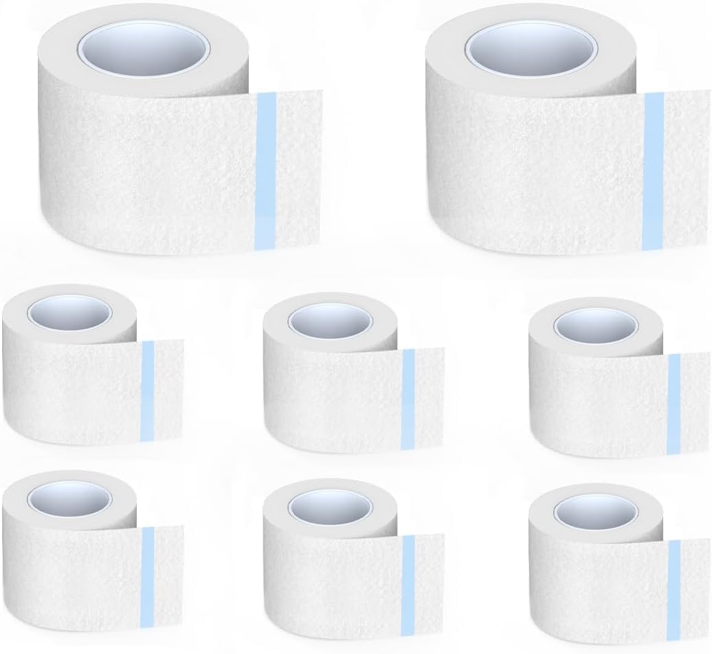 6 Rolls Micropore Tape 1/2 Inch & 1 Inch | Hypoallergenic Medical Paper Tape for Wound Care & Surgical Use | Sensitive Skin Friendly First Aid Tape | Nose Shaping Tape for Sleeping & Gauze Bandage Securing | Ideal for Hospitals, Clinics and Home First Aid Kits