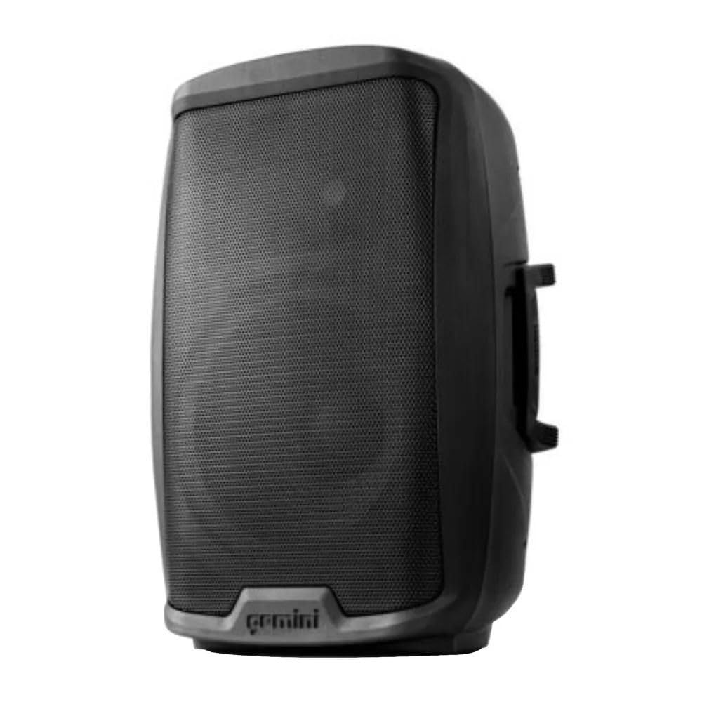 Gemini Sound AS-2115BT 2000W 15英寸有源低音炮 DJ监听音箱 蓝牙PA扩声系统 搭配Auray SS-4420钢制音箱支架和XLR线 适用于派对、婚礼、户外演出