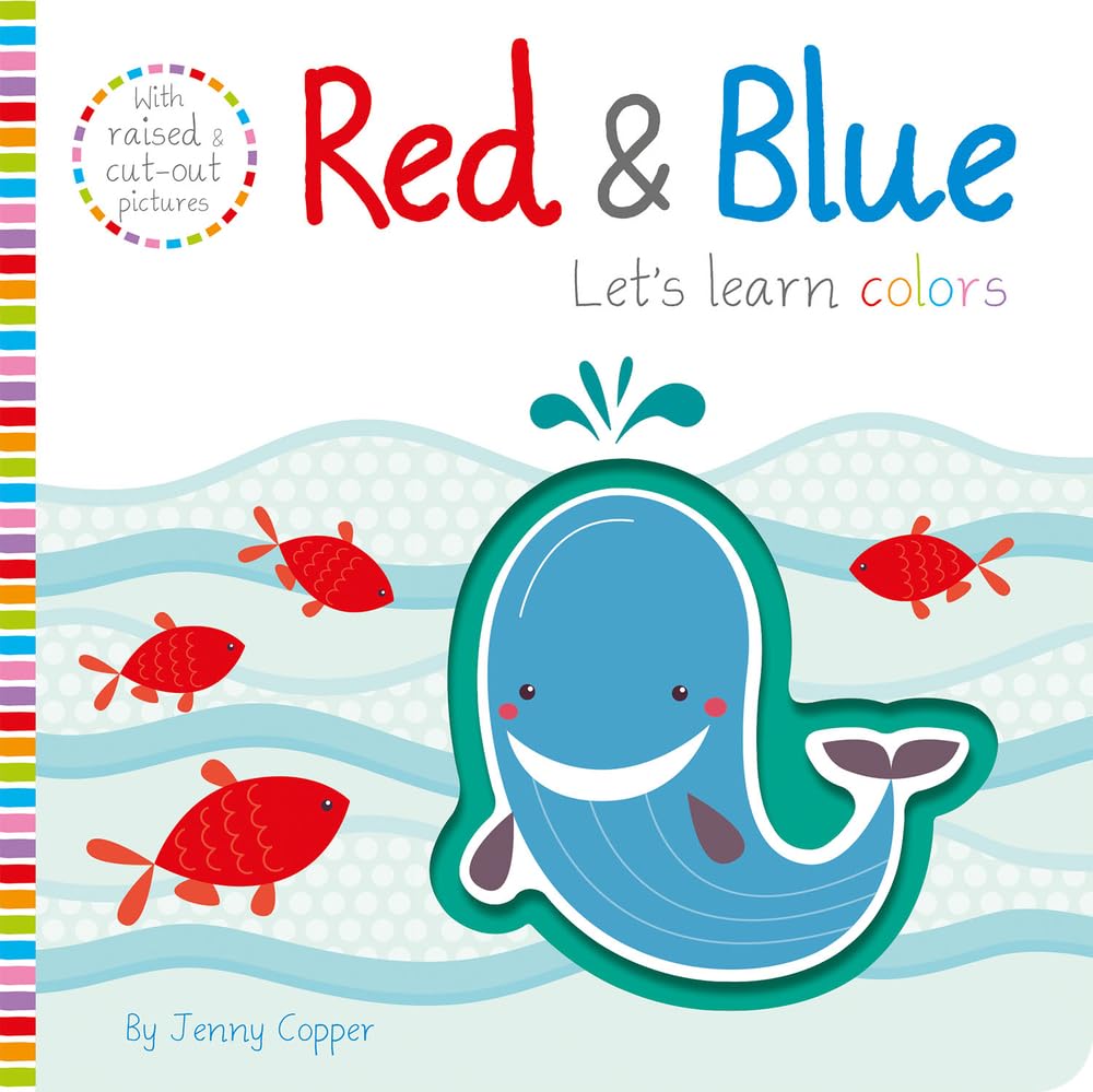 Red & Blue Sensory Book - Touch, Feel, Explore! Interactive Learning for Toddlers & Kids - Perfect for Early Childhood Education & Montessori Activities