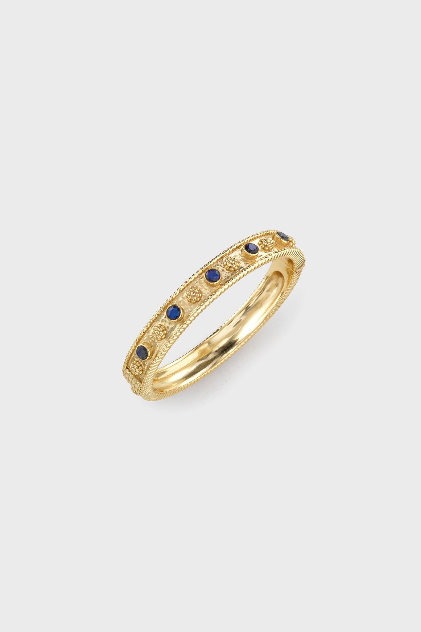 Blue Labradorite Berry Gemstone Classic Hinged Bangle Bracelet - Elegant Jewelry for Women, Perfect for Parties, Weddings & Special Occasions