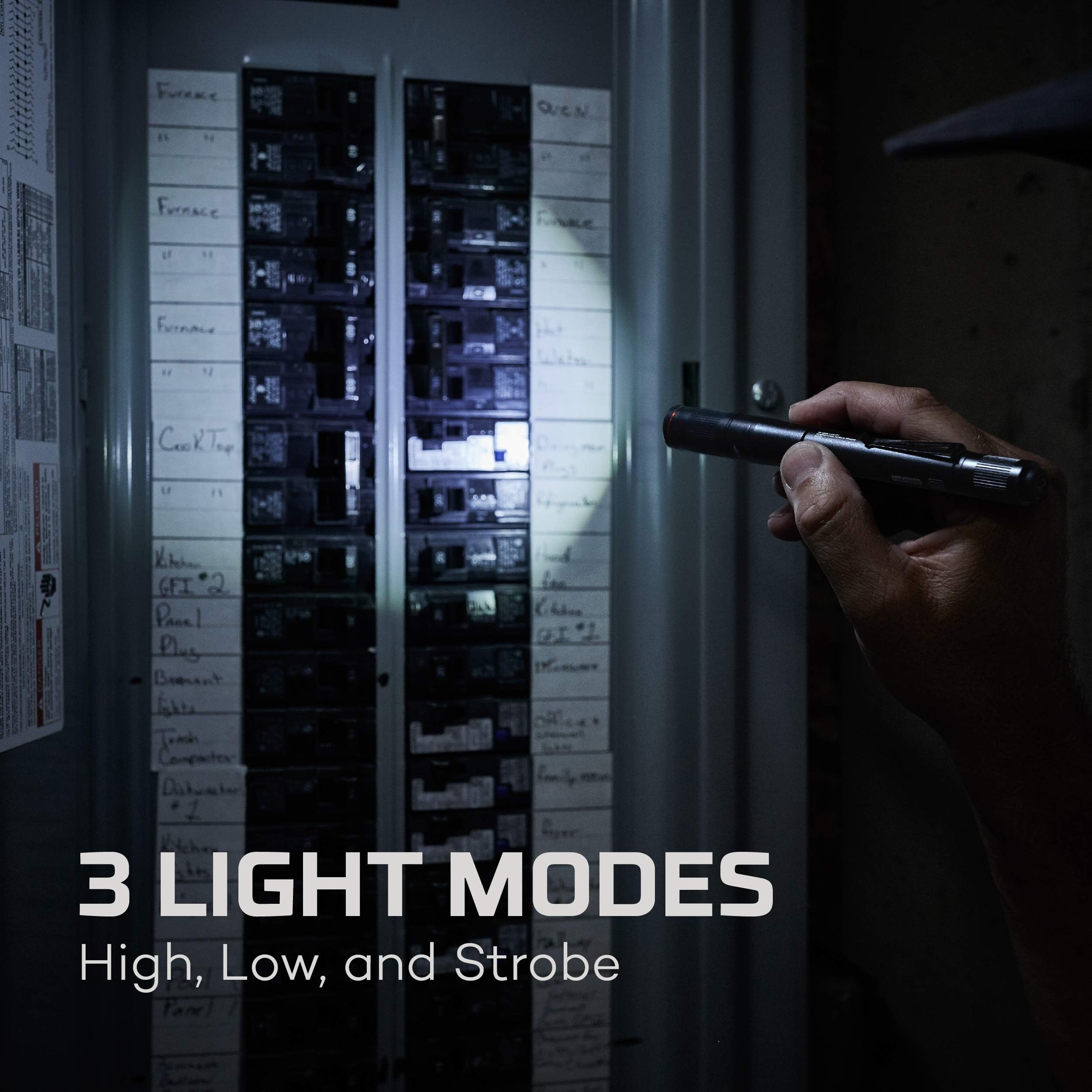 NEBO Columbo 150 Lumen LED Pen Light Flashlight - Ultra Bright AAA Battery Powered Inspection Light for Mechanics, Electricians & Home Use | Perfect for Tight Spaces, Auto Repair & Emergency Kits