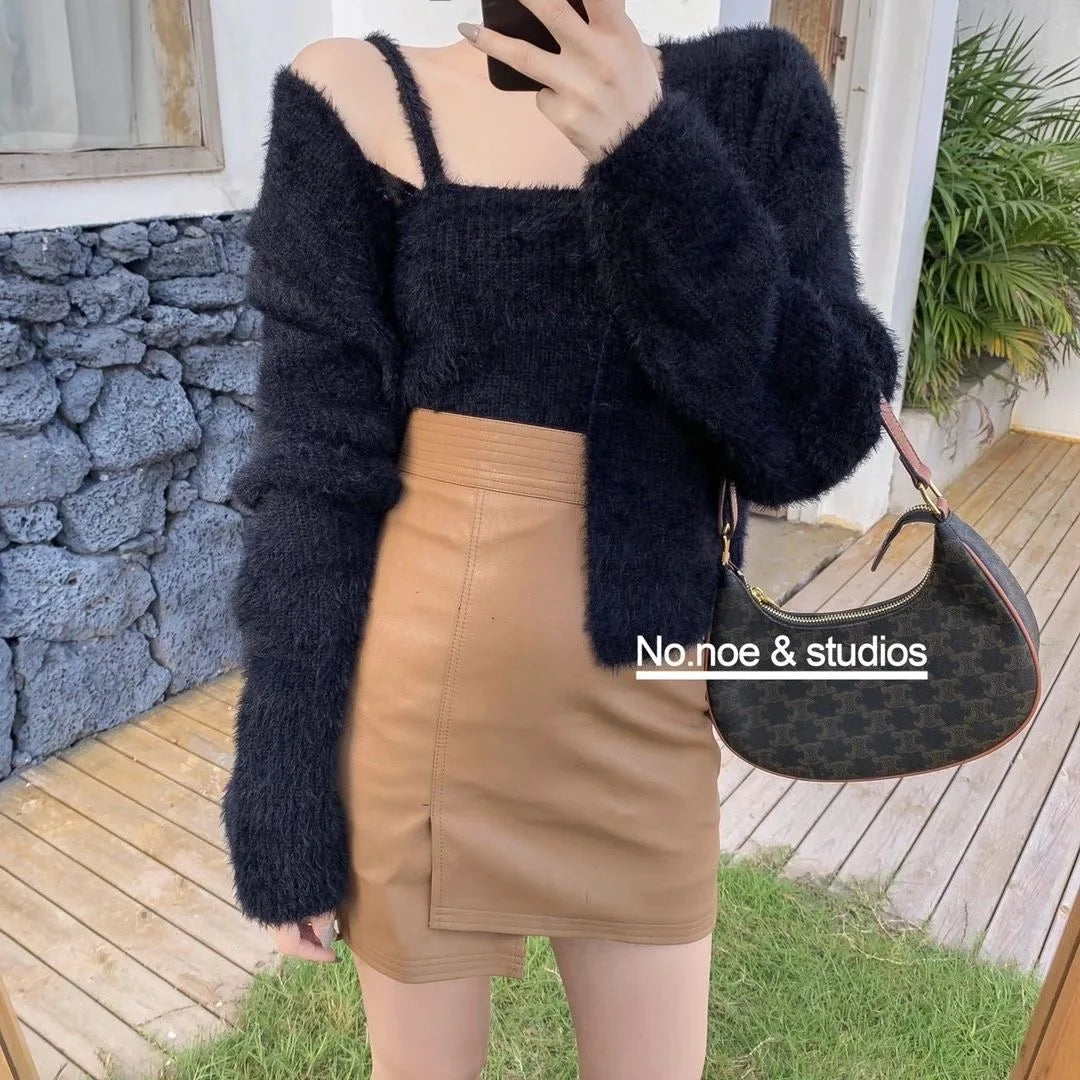 Soft & Cozy Women's Knitted Sweater - Warm Winter Pullover for Casual Outfits & Layering