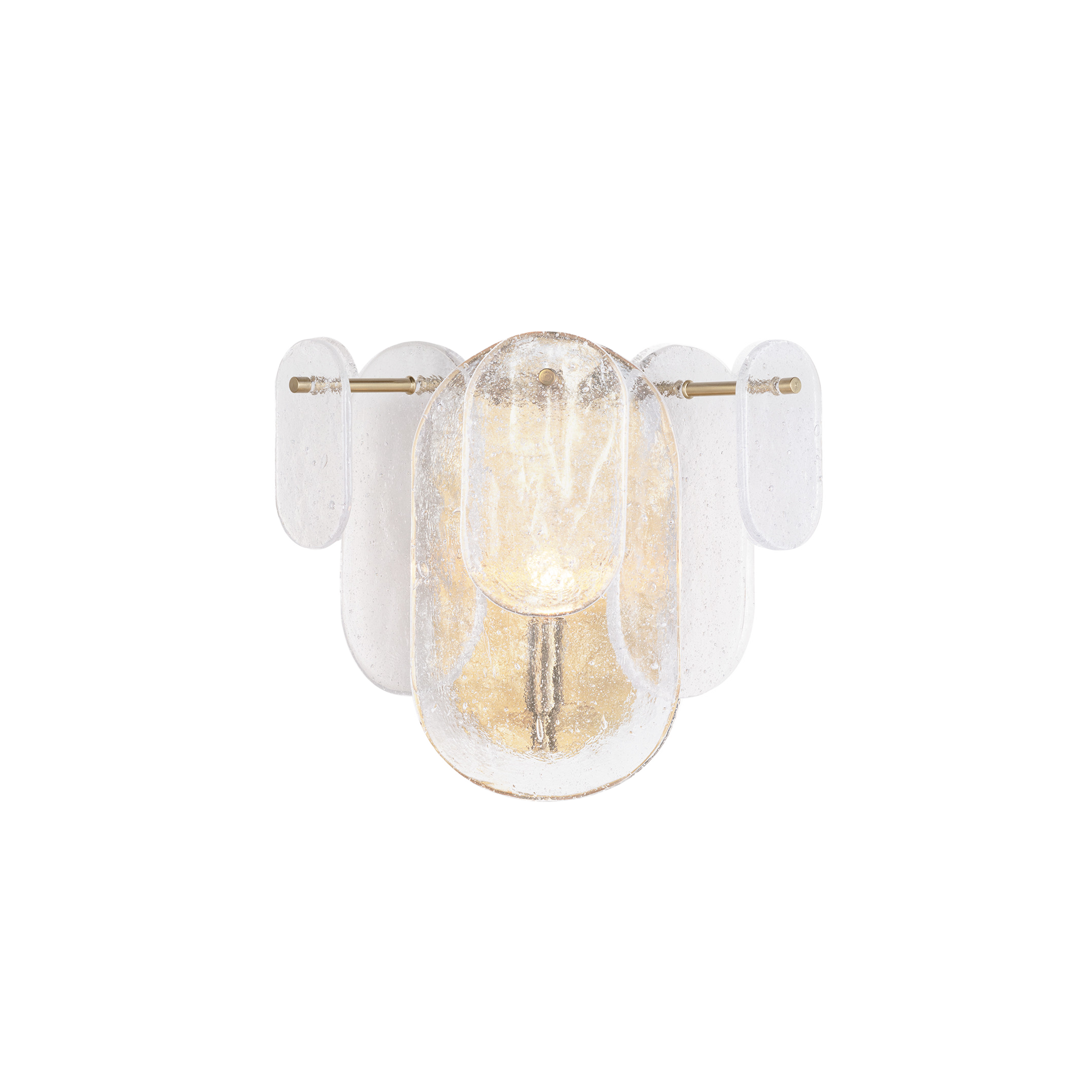 Echo Glass Wall Sconce Light Fixture - Modern LED Wall Lamp for Bedroom, Living Room, Hallway - Dimmable Indoor Lighting for Home Decor