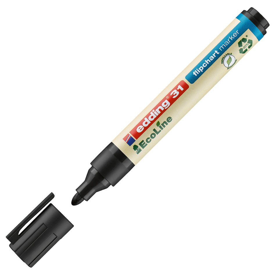 edding EcoLine 31 Flipchart Marker - Non-Toxic, Water-Based, Vibrant Colors for Whiteboards & Presentations - Perfect for Office Meetings, Classroom Teaching & Creative Brainstorming