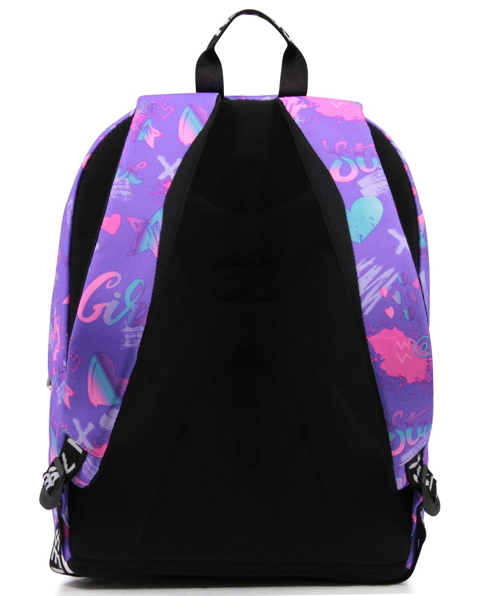 Iridescent Padded School Backpack for Kids - Large Capacity for School & Sports