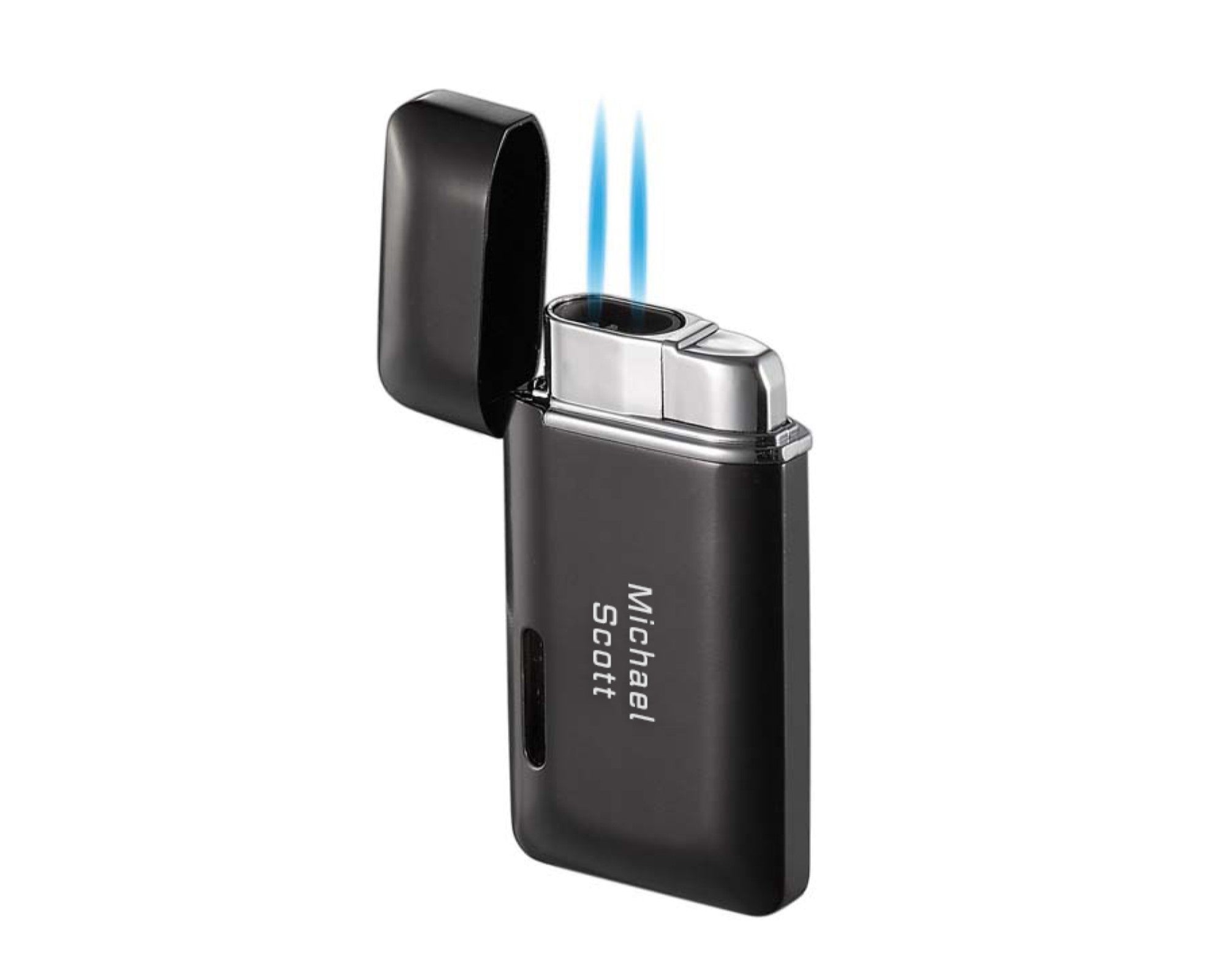 Premium Visol Nevis Dual Torch Cigar Lighter - Matte Black Finish | Windproof Butane Lighter for Cigars, Cigarettes & Outdoor Use | Perfect for Smoking Enthusiasts & Gifts