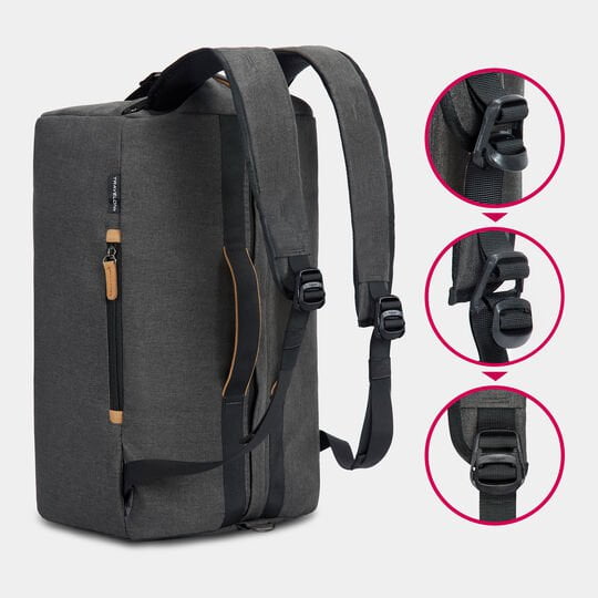 Travelon Transit Carry-On Duffle Backpack - Lightweight Water-Resistant Travel Bag for Airplane, Gym & Weekend Getaways | TSA-Approved Luggage with Multiple Pockets & USB Charging Port