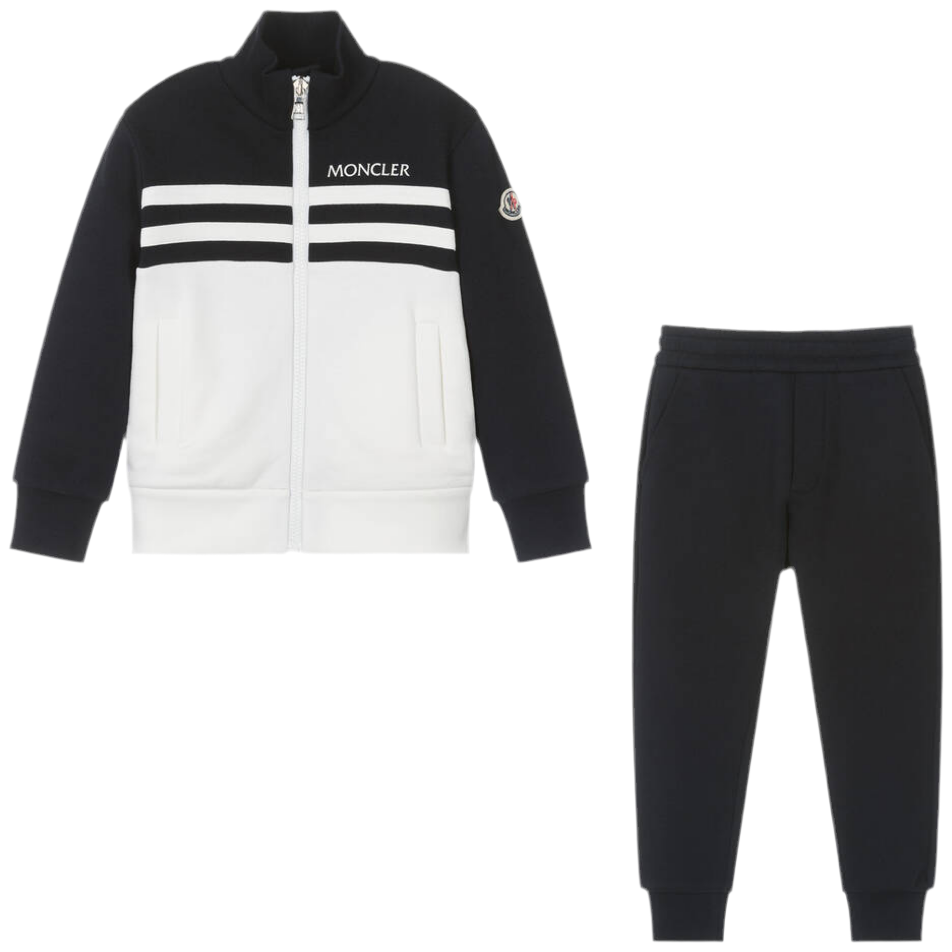Moncler Navy Blue Infant Tracksuit for Boys & Girls - Soft & Comfortable Winter Outfit for Babies - Perfect for Playdates, Outdoor Activities & Family Photos