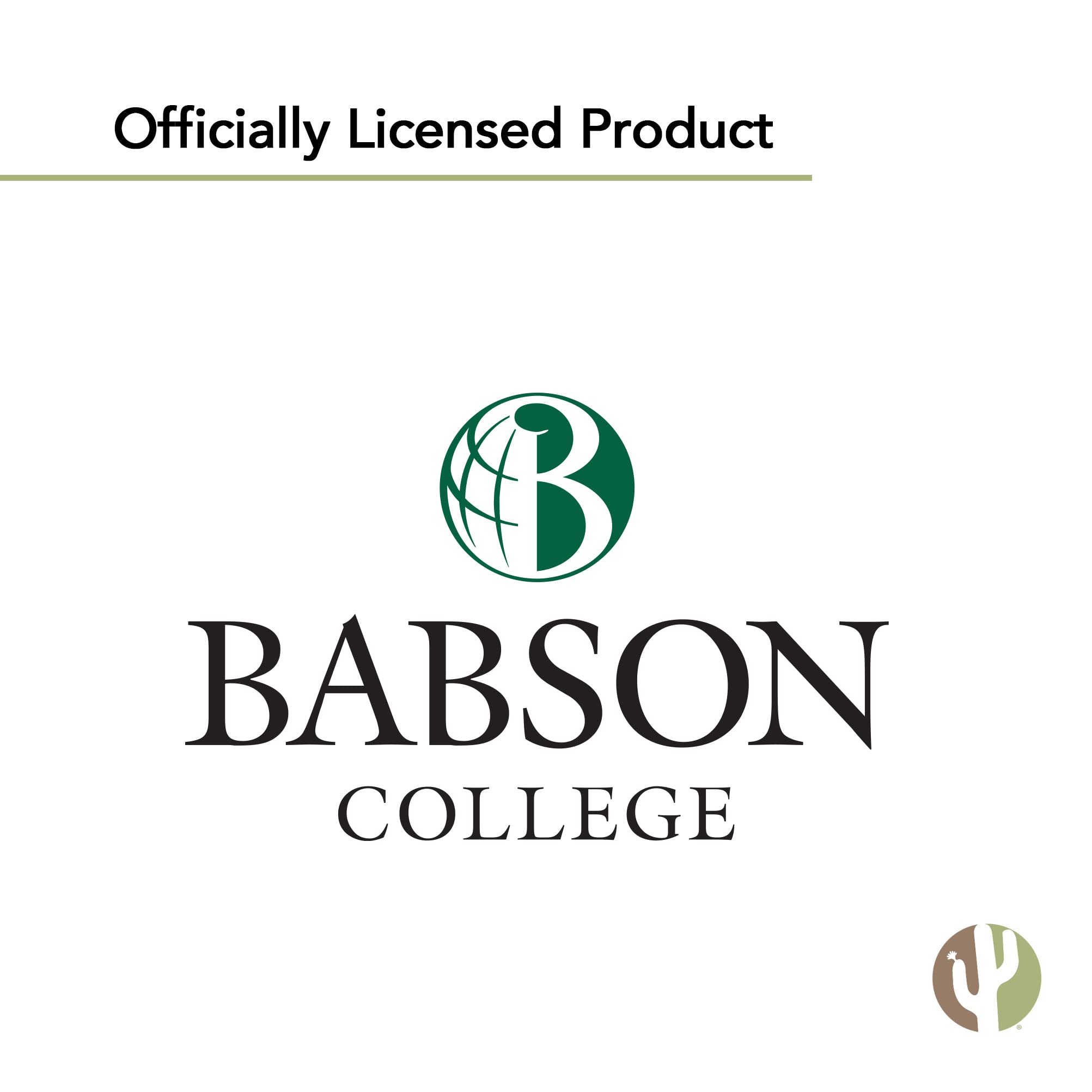 Desert Cactus Babson College Sticker - Beavers Vinyl Decal for Laptop, Water Bottle, Car & Scrapbook - Waterproof & Durable (IND 00029A) - Perfect for College Students, Alumni & Fans