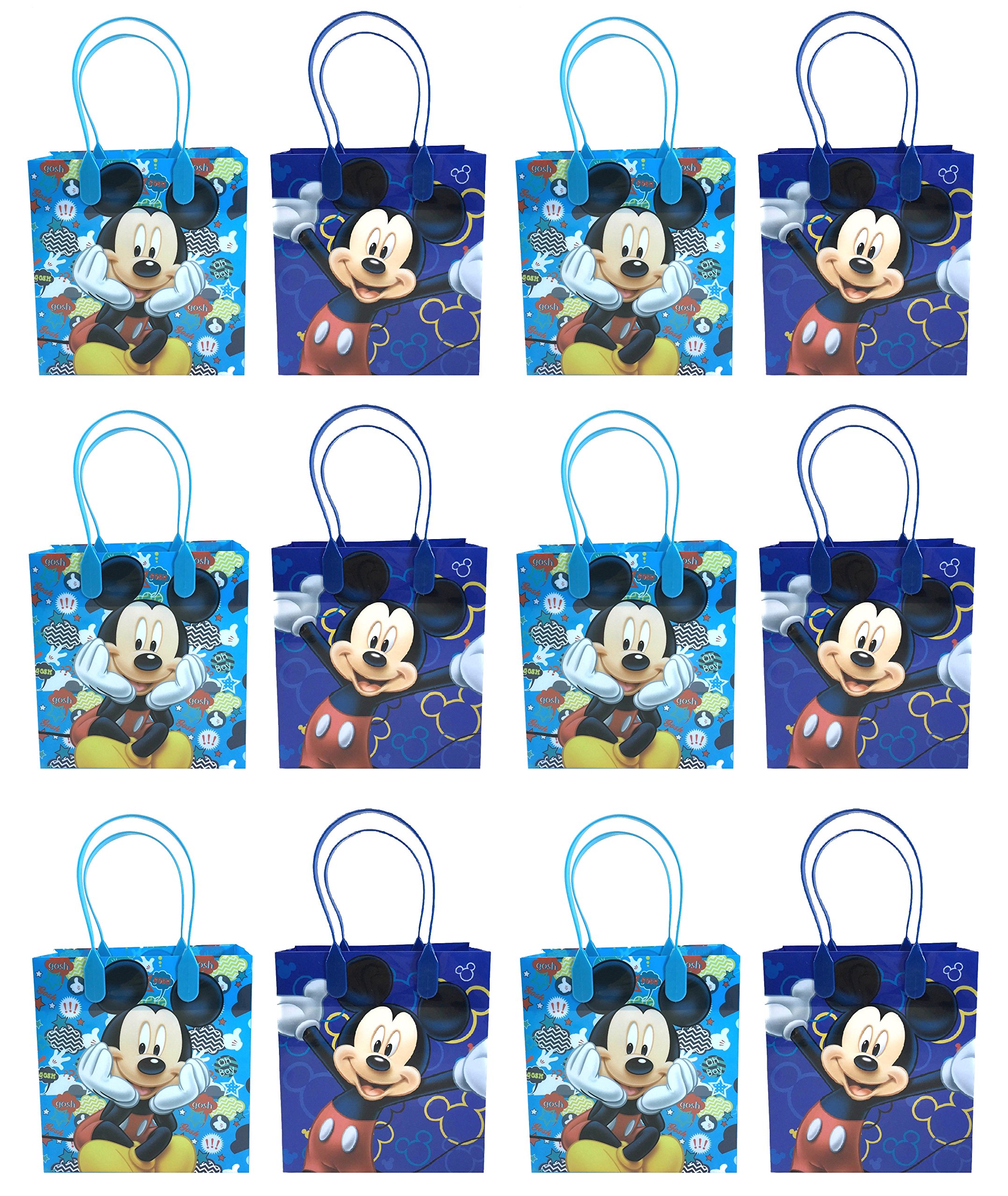 24-Piece Mickey Mouse Party Favor Bags - Bulk Disney Themed Goodie Bags for Birthday Parties, Baby Showers & Kids' Events