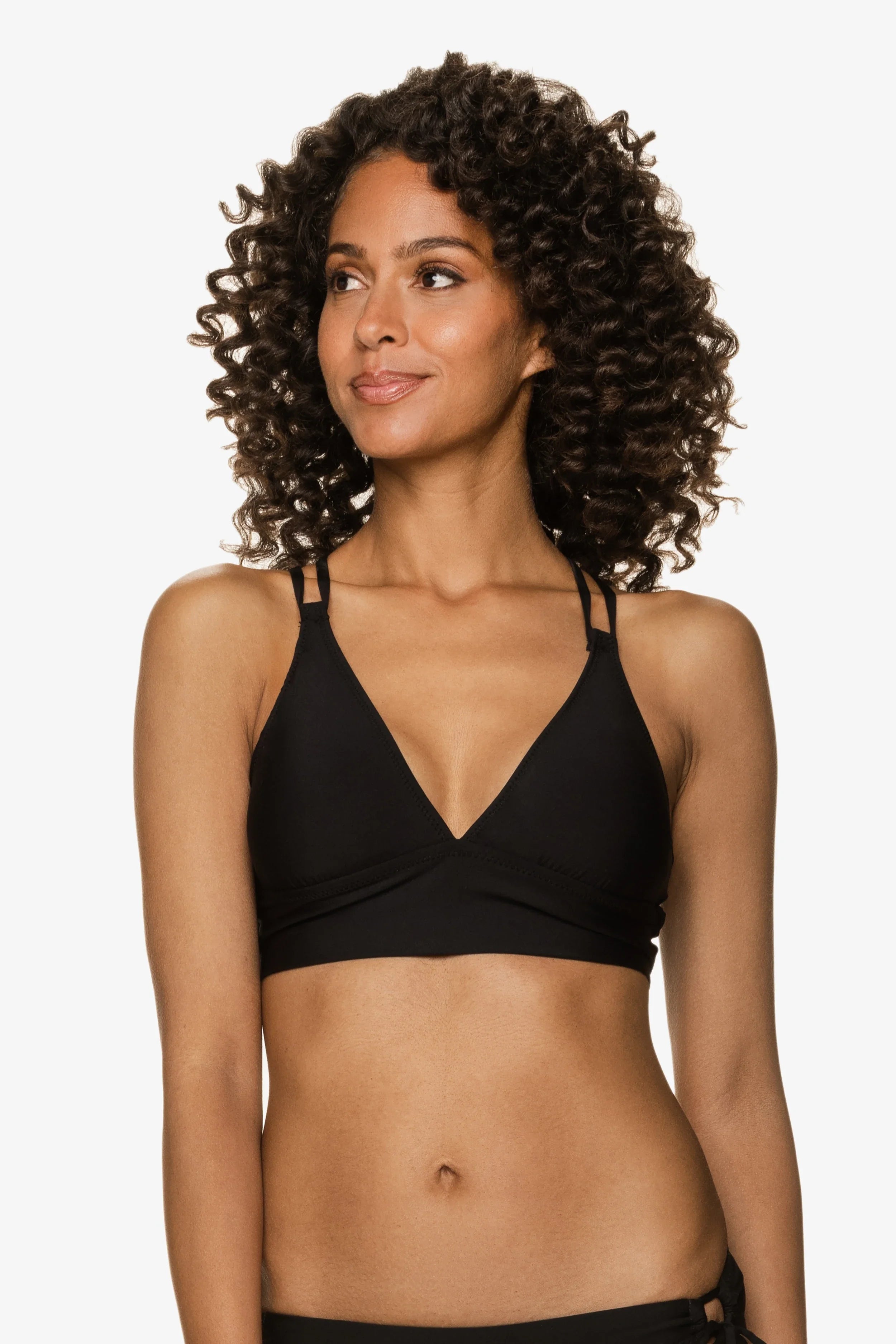 Retreat Bra - Comfortable Wireless Support Bra in Black for Yoga, Lounge & Everyday Wear