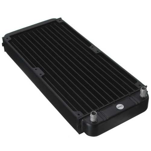 12 Tube 270x118x30mm Aluminum CPU Water Cooling Radiator - High Performance Heat Sink for PC Gaming & Overclocking - Perfect for Custom Liquid Cooling Systems