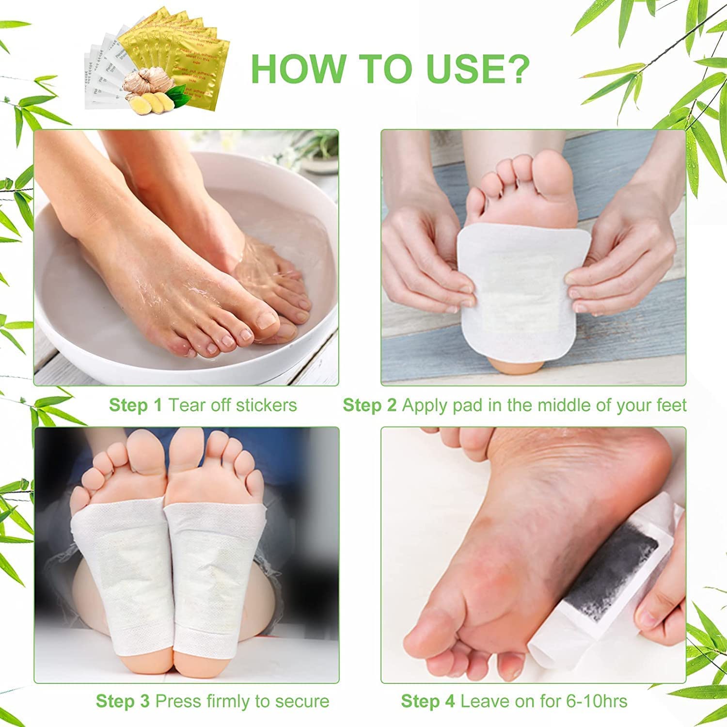 Premium Detox Foot Patches for Deep Cleansing & Toxin Removal - Natural Stress Relief & Better Sleep for Men & Women (30 Pads) | Ideal for Nighttime Use, Travel & Post-Workout Recovery