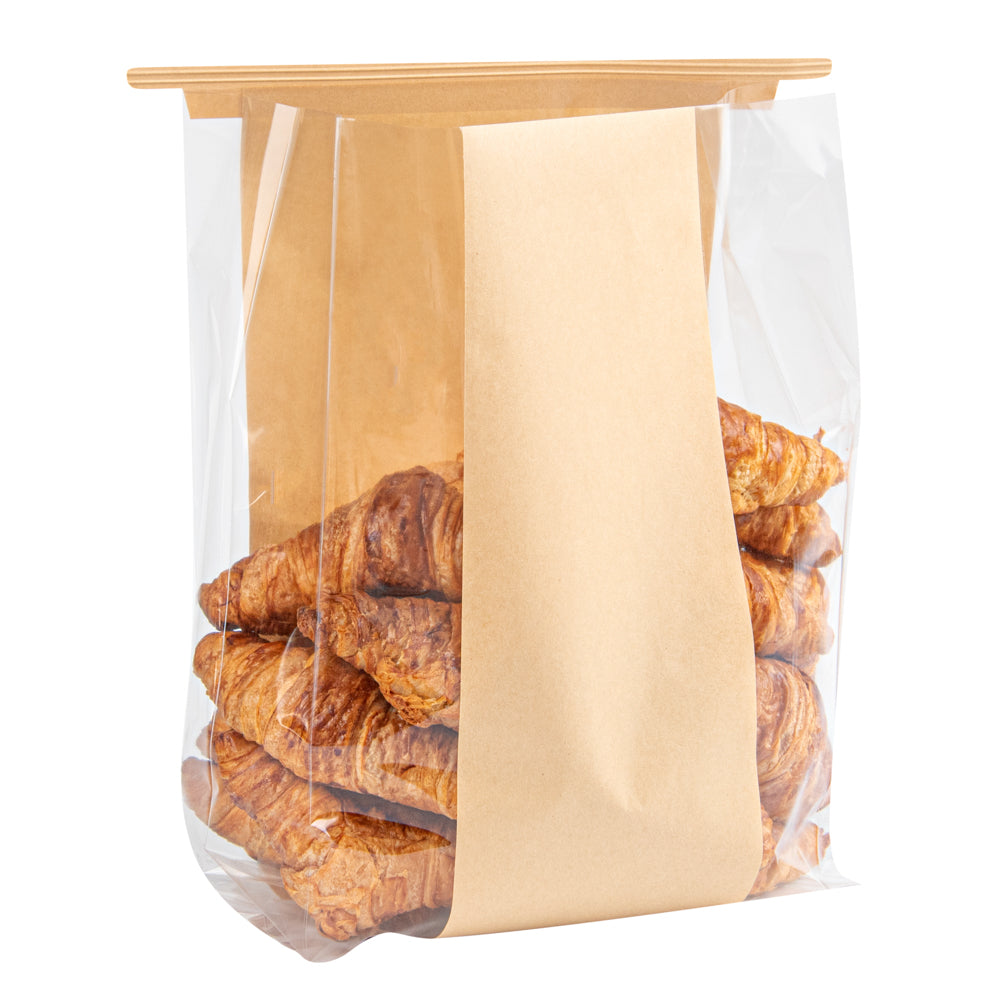 Kraft Paper Bakery Bags with Tin Tie Closure - 8.25