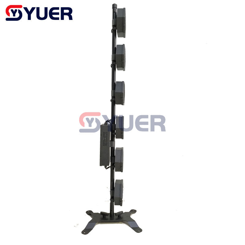 YUER™ 6x60W LED Retro Burst Flashing DMX512 Stage Light - 2200K Warm White LED Effect Lighting for DJ Parties, Nightclubs & Photography - Perfect for Stage Shows, Concerts and Event Lighting
