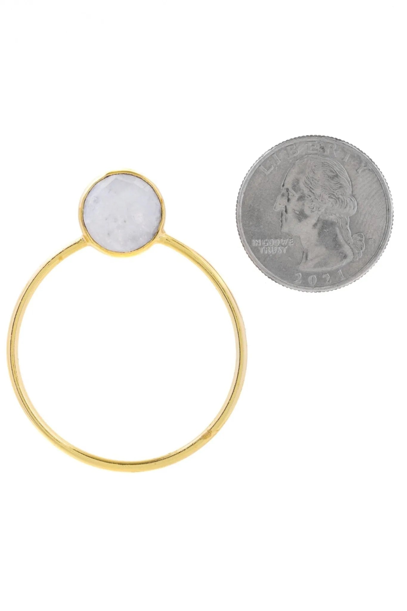 Gemstone Stud Hoop Earrings for Women - Dainty Gold/Silver Hoops with Natural Stones - Perfect for Everyday Wear, Gift Giving & Special Occasions