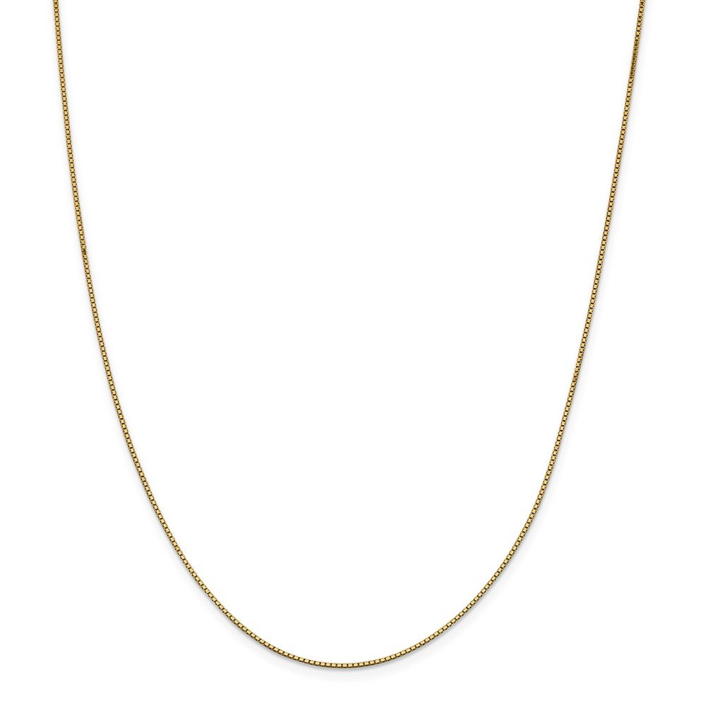 14K Solid Yellow Gold 0.95mm Box Chain Necklace with Lobster Clasp - Dainty Everyday Jewelry for Women, Perfect Gift for Birthday, Anniversary & Valentine's Day