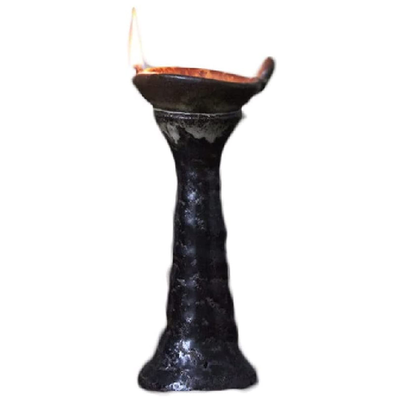 Vintage Chinese Ceramic Kerosene Oil Lamp - Antique Style Tea Ceremony Decoration for Study Room, Living Room & Outdoor Camping | Muuunann Classic Candlestick Lighting